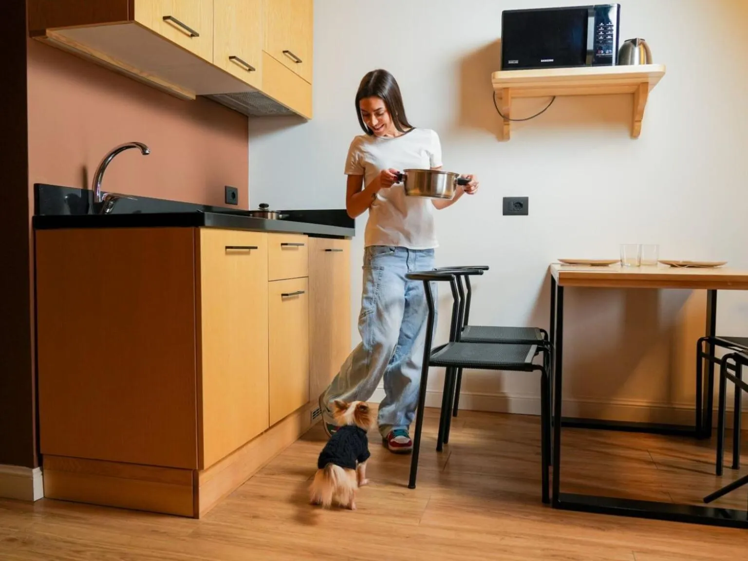 Kitchen or kitchenette in Best Western Hotel Arya