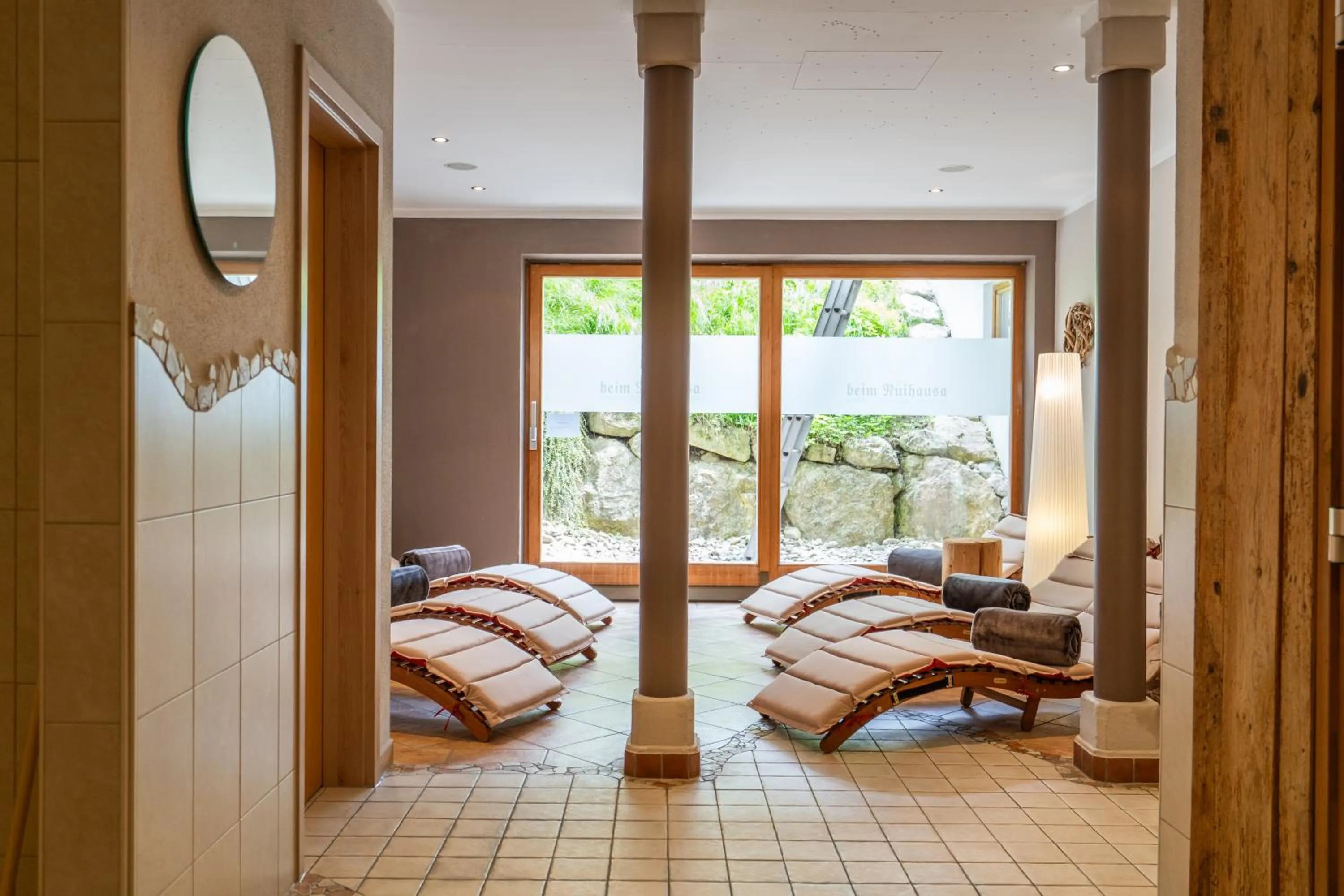 Sauna, Bed in Beim Nuihausa