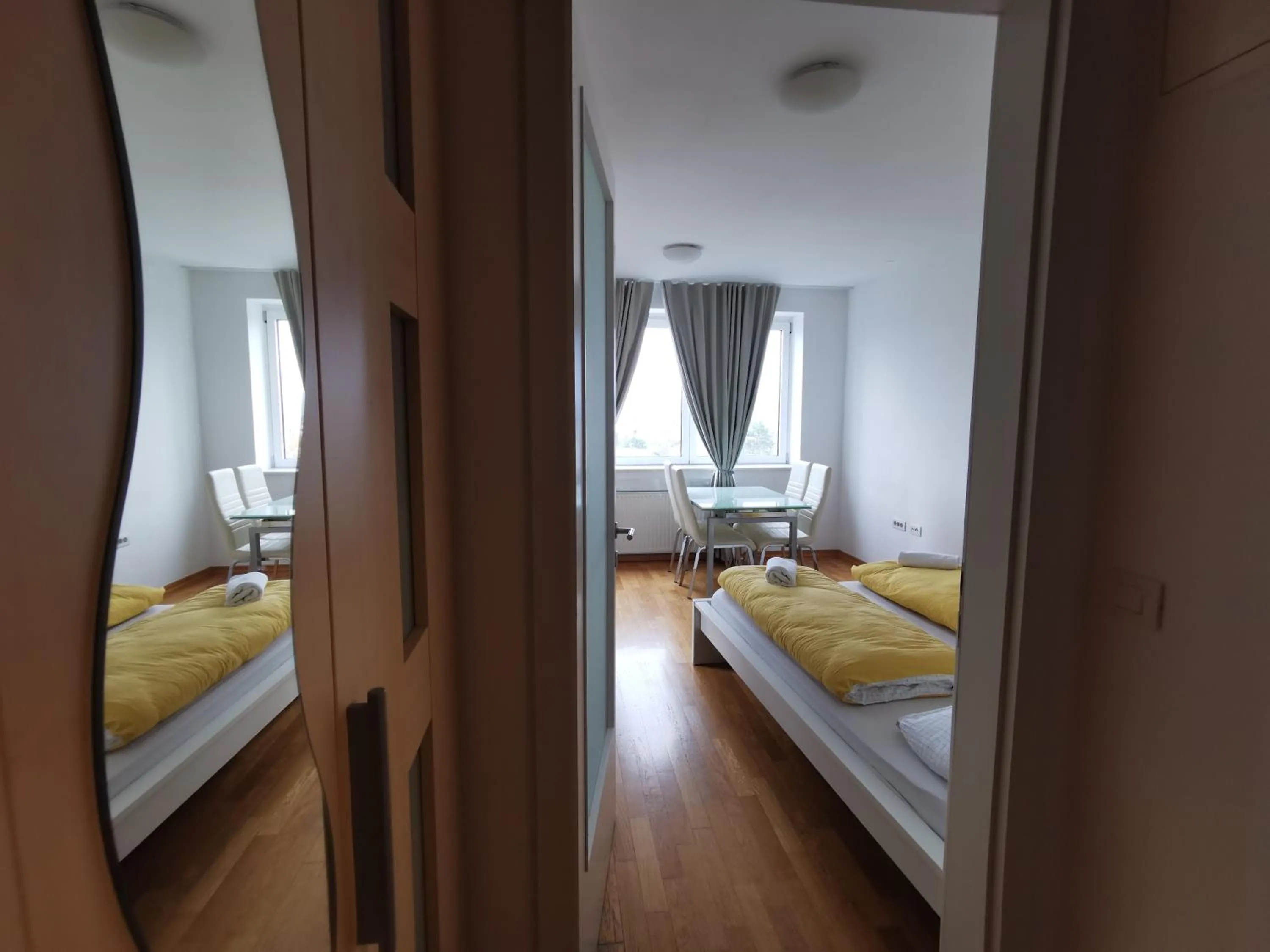 Bed in Trnovo apartment with free parking