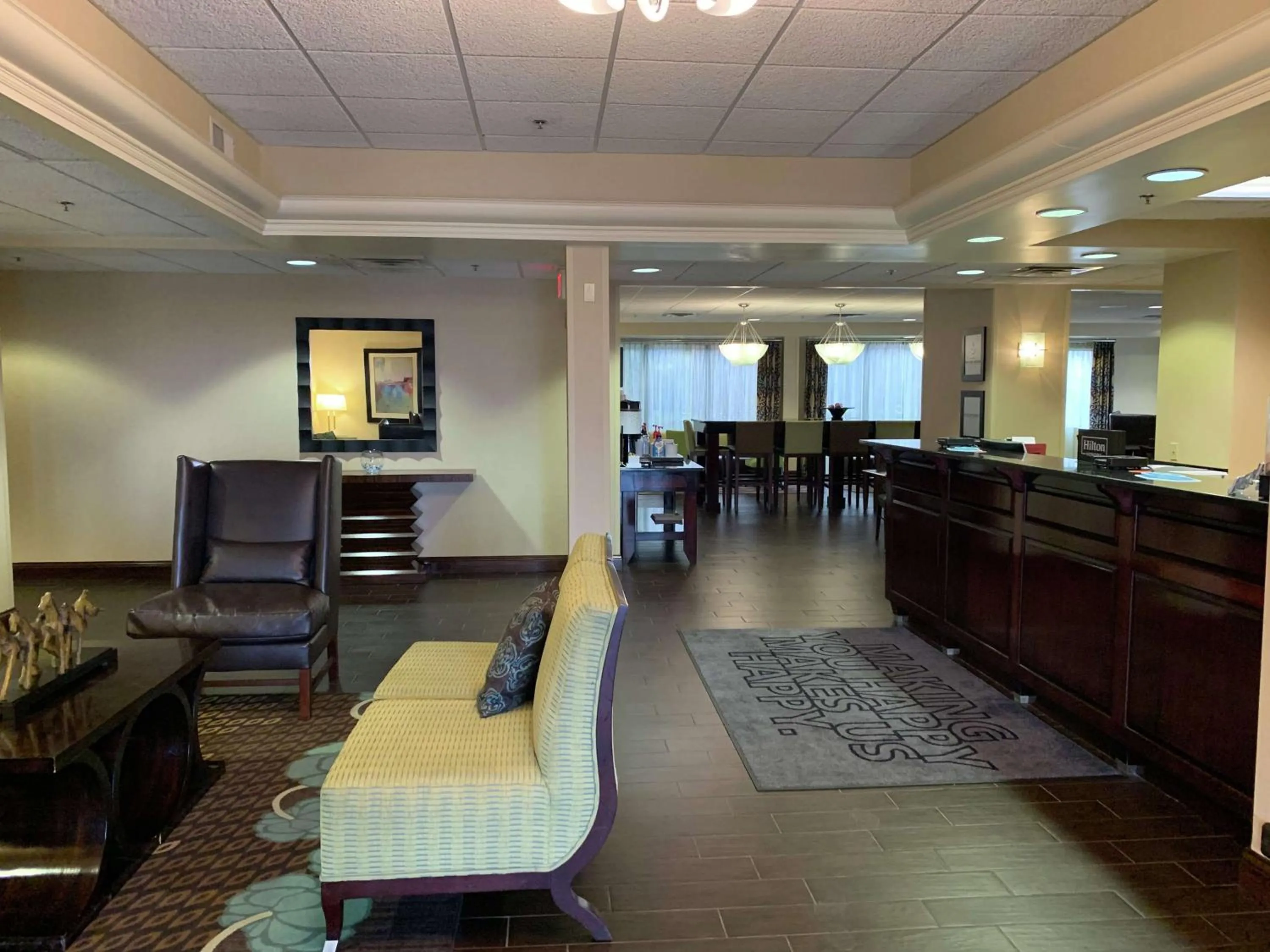Lobby or reception in Hampton Inn Danville