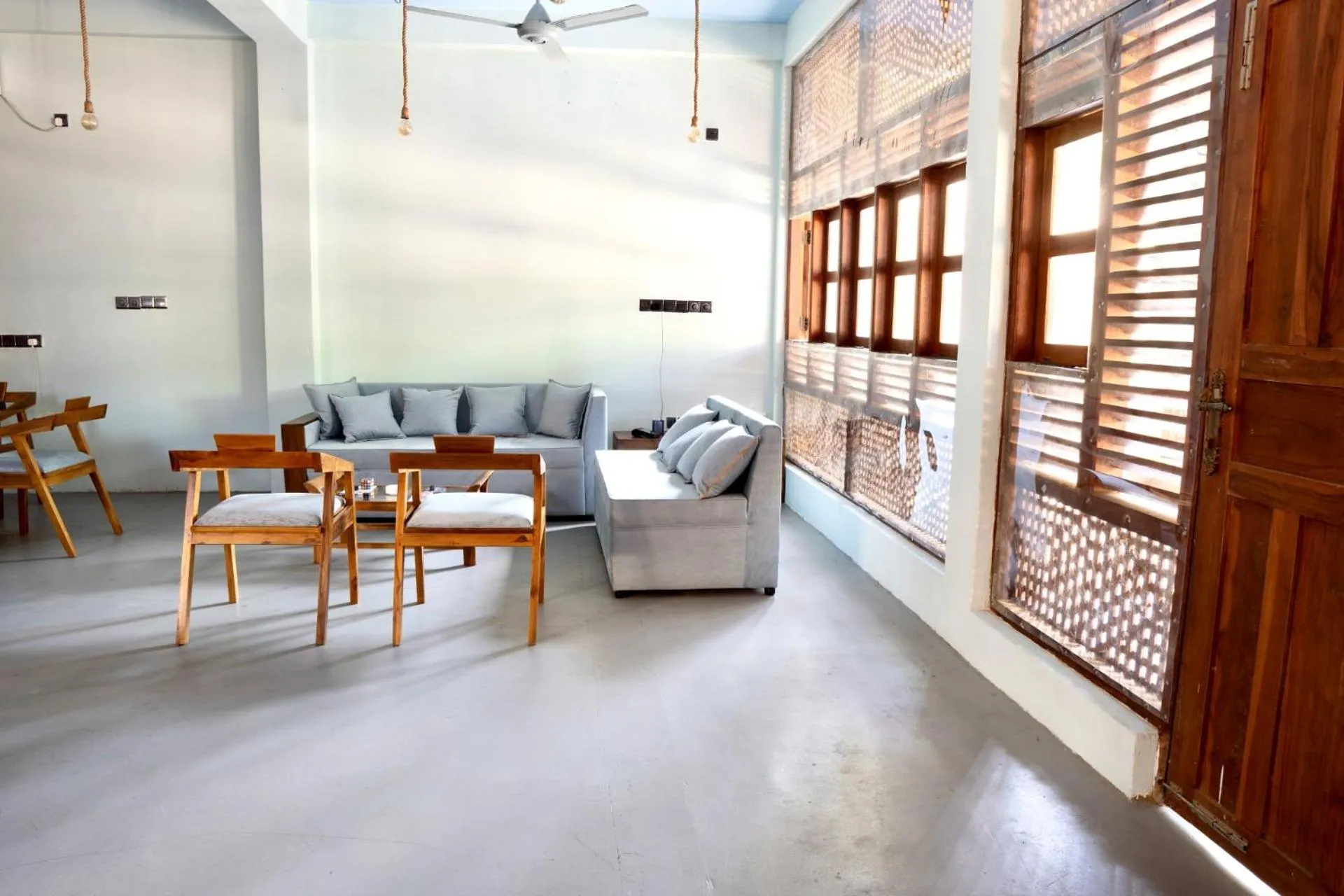 Seating area in Sunrise Cabanas