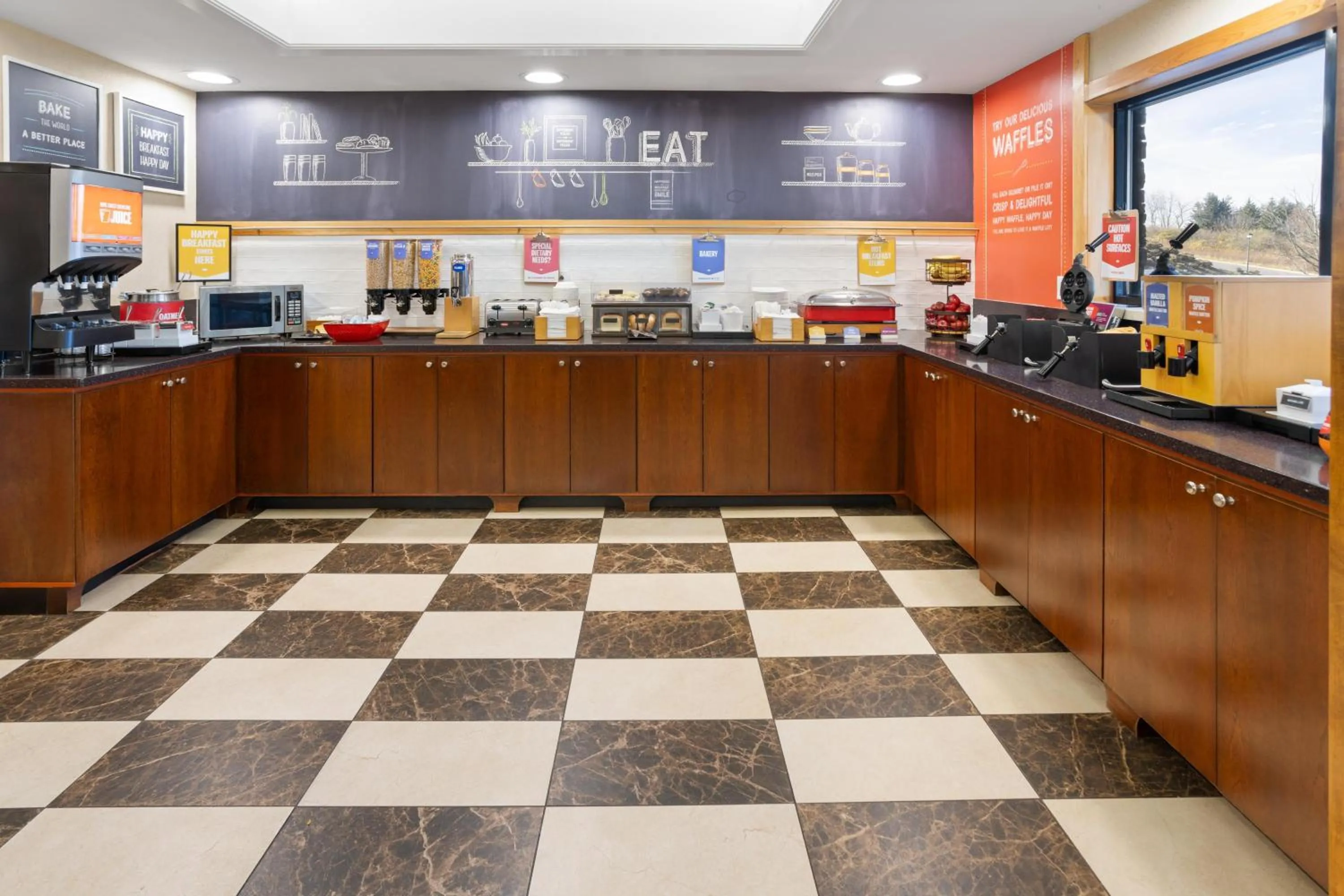 Breakfast in Hampton Inn Frostburg