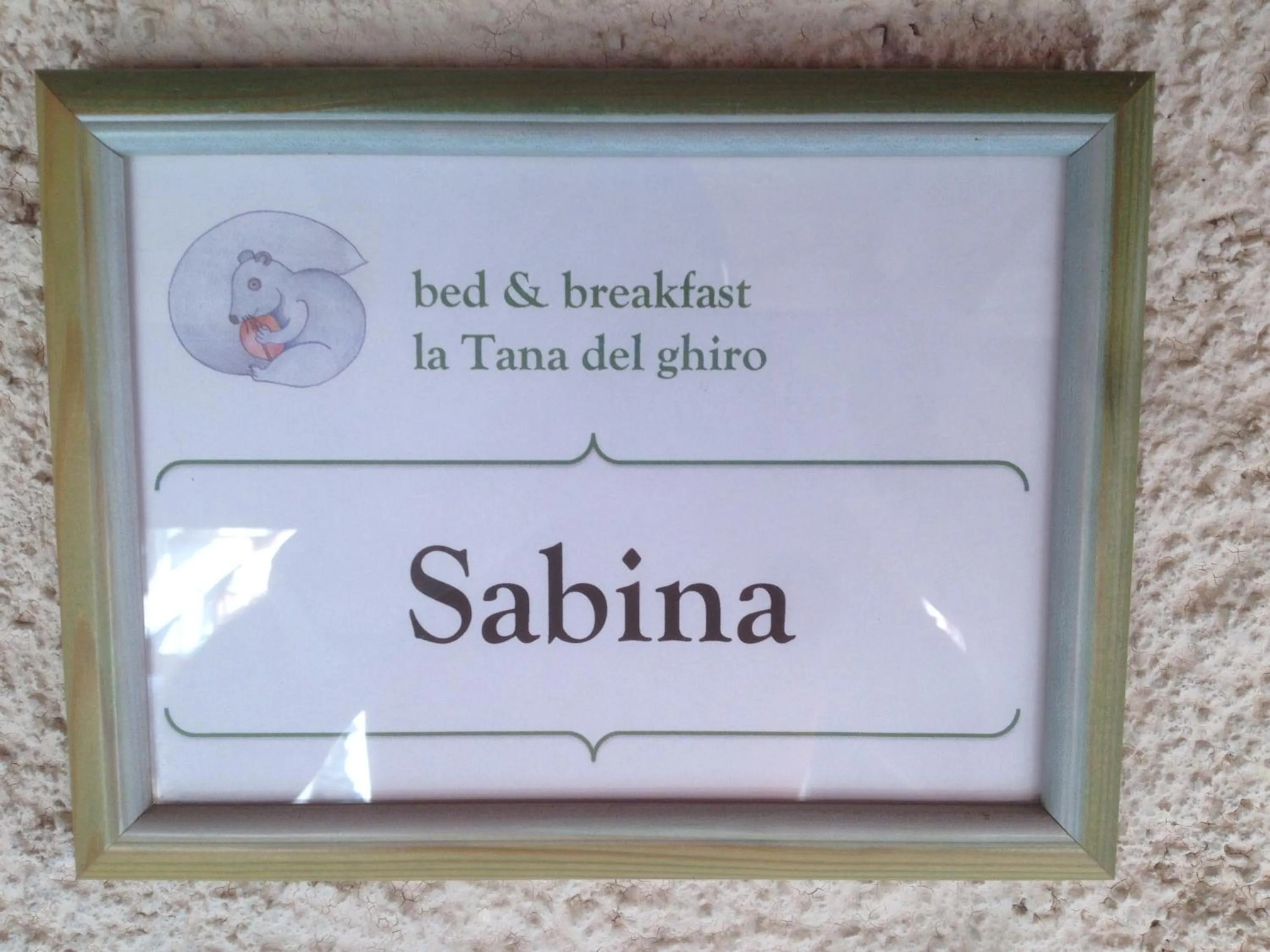 Logo/Certificate/Sign in La Tana del Ghiro