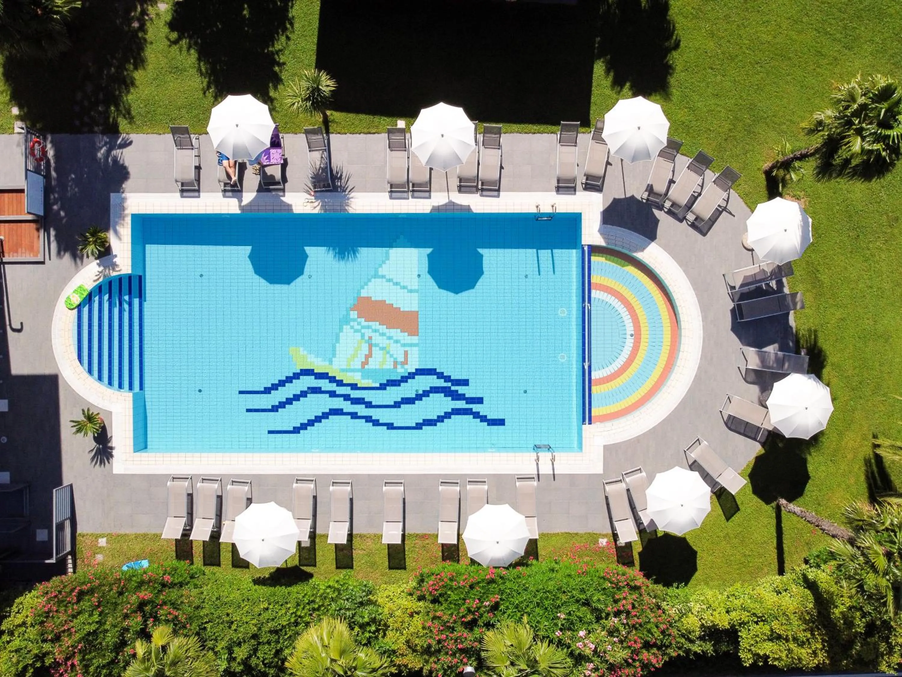 Garden view in Residence Verdeblu