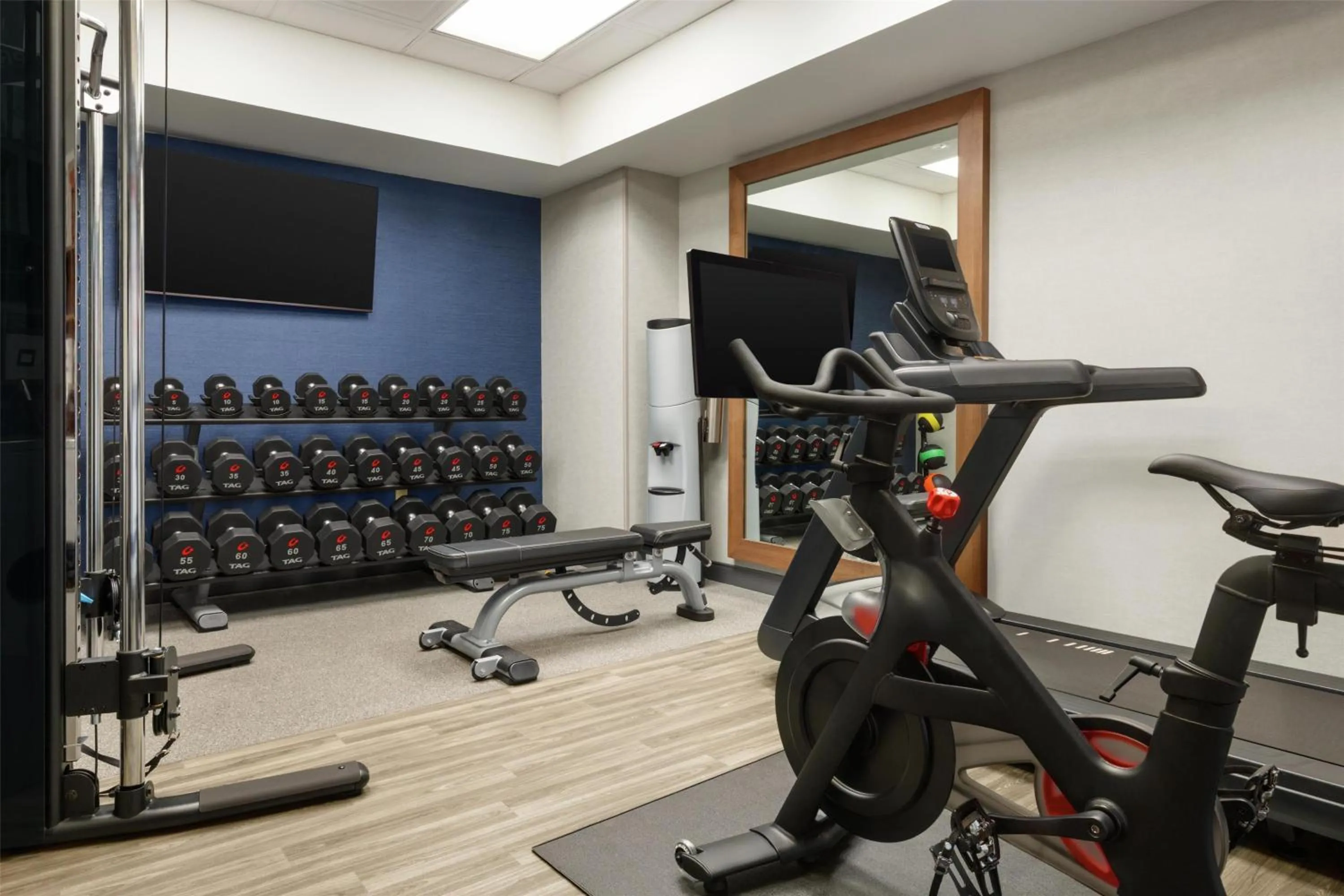 Fitness centre/facilities in Hampton Inn & Suites Greenville-Downtown-Riverplace