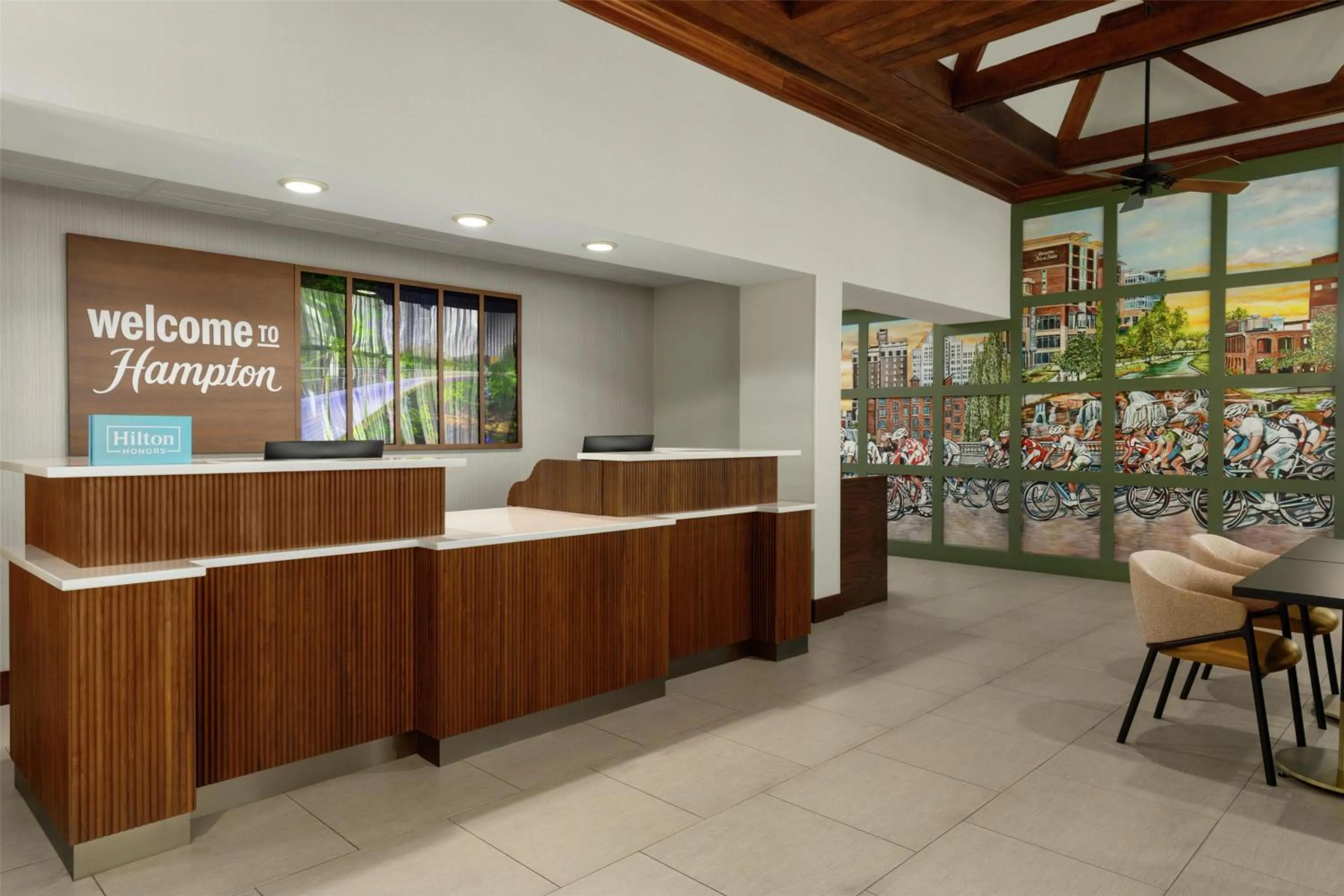 Lobby or reception in Hampton Inn & Suites Greenville-Downtown-Riverplace