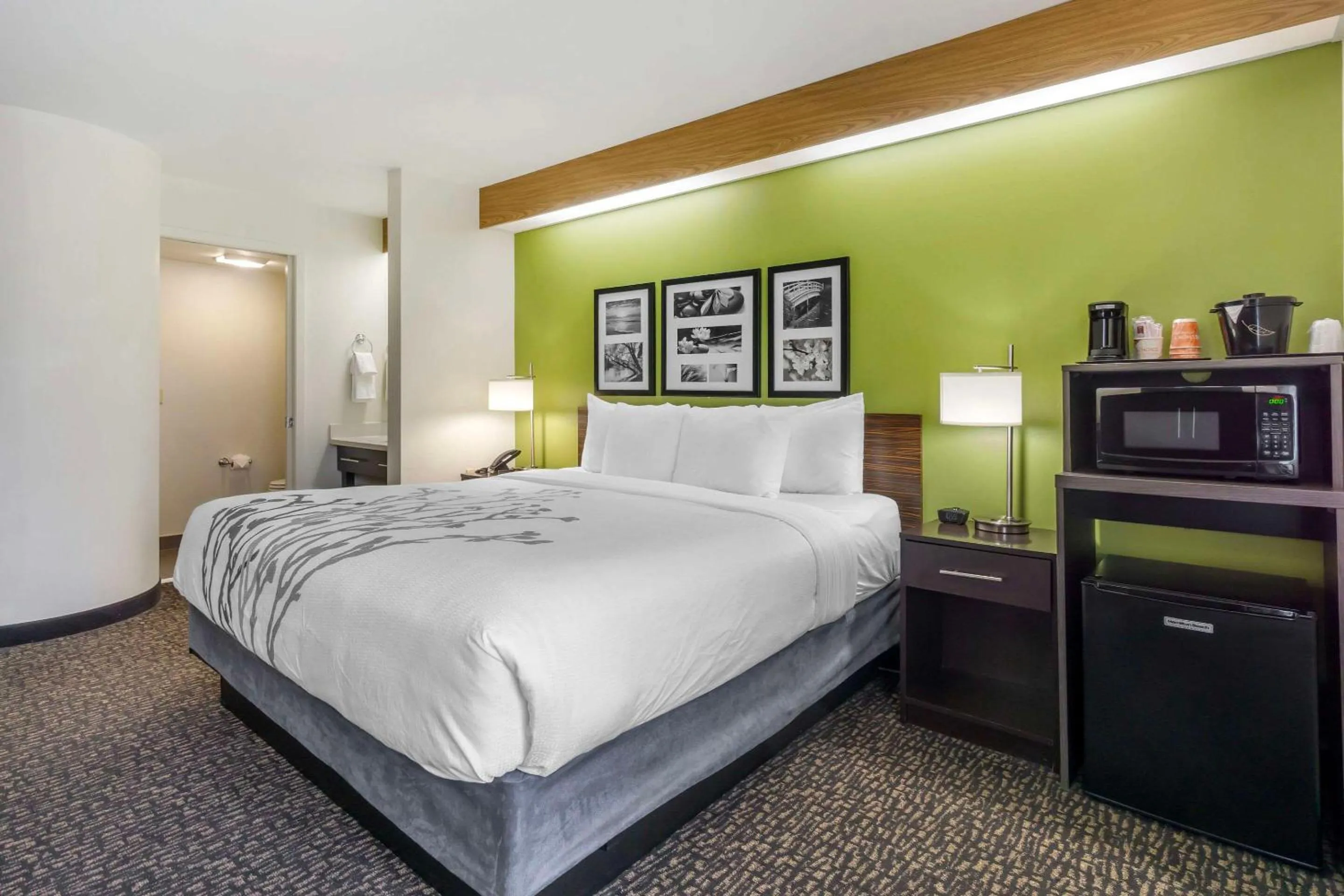 Bedroom, Bed in Sleep Inn Sea Tac Airport