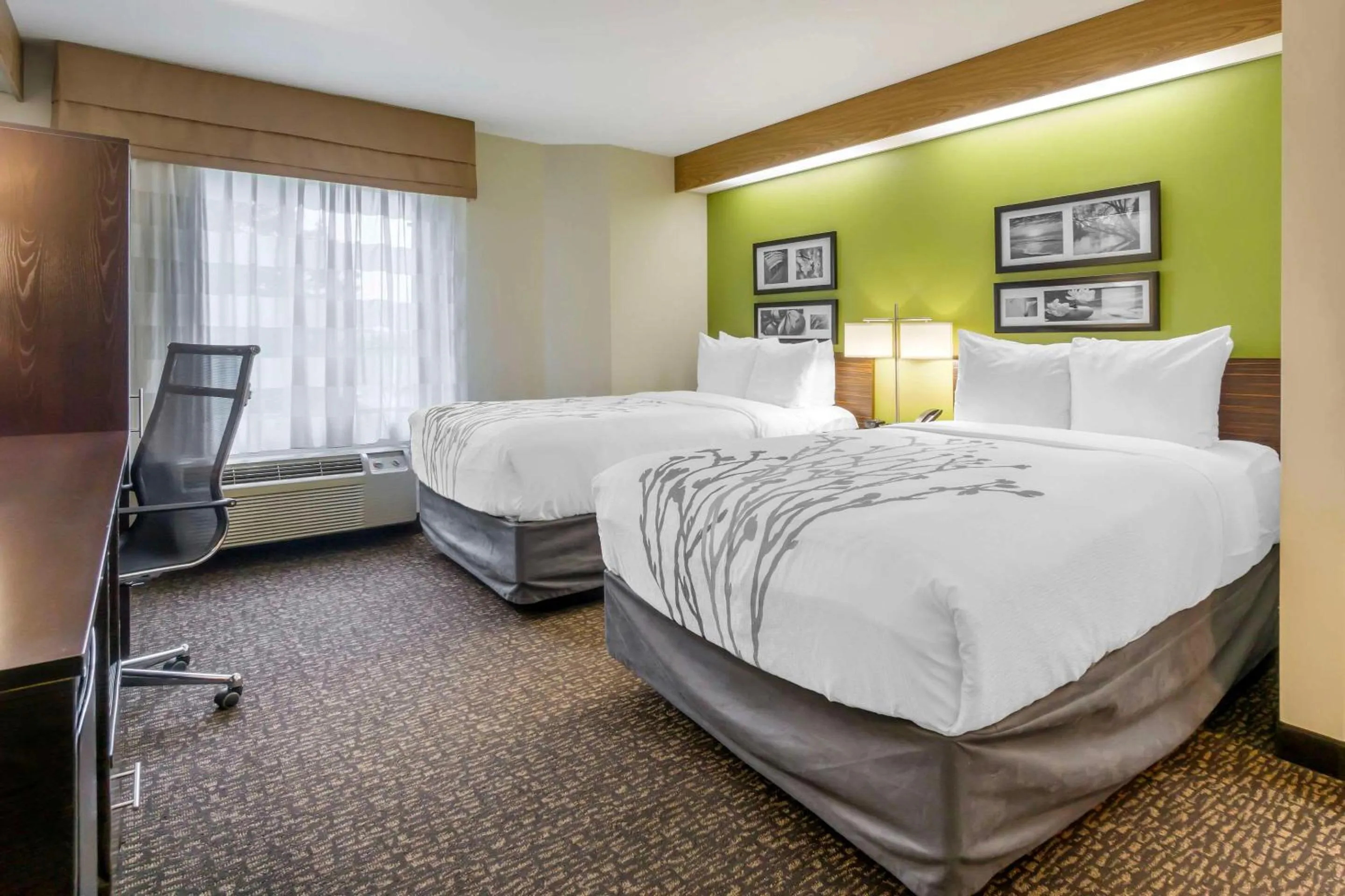 Bedroom, Bed in Sleep Inn Sea Tac Airport