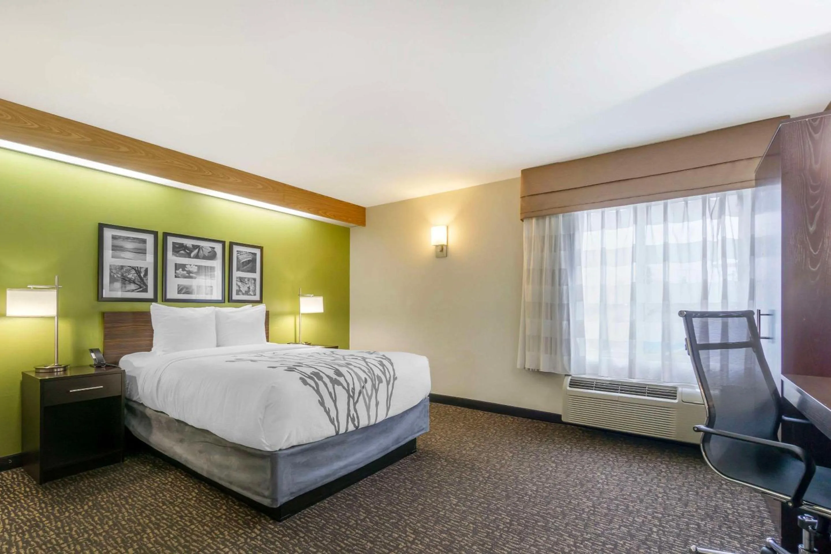 Bedroom, Bed in Sleep Inn Sea Tac Airport