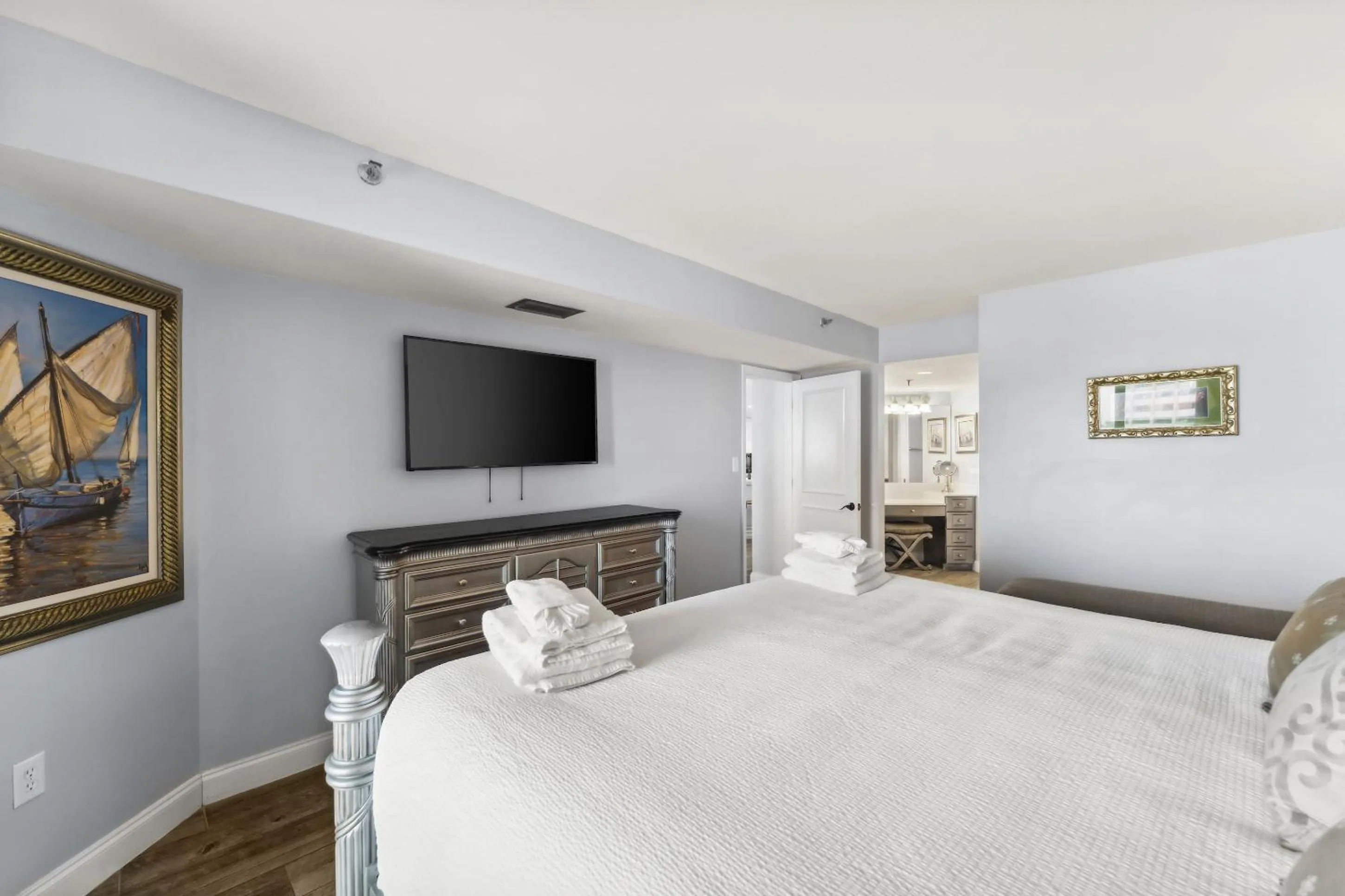 Bed in Inlet Reef Club by Panhandle Getaways