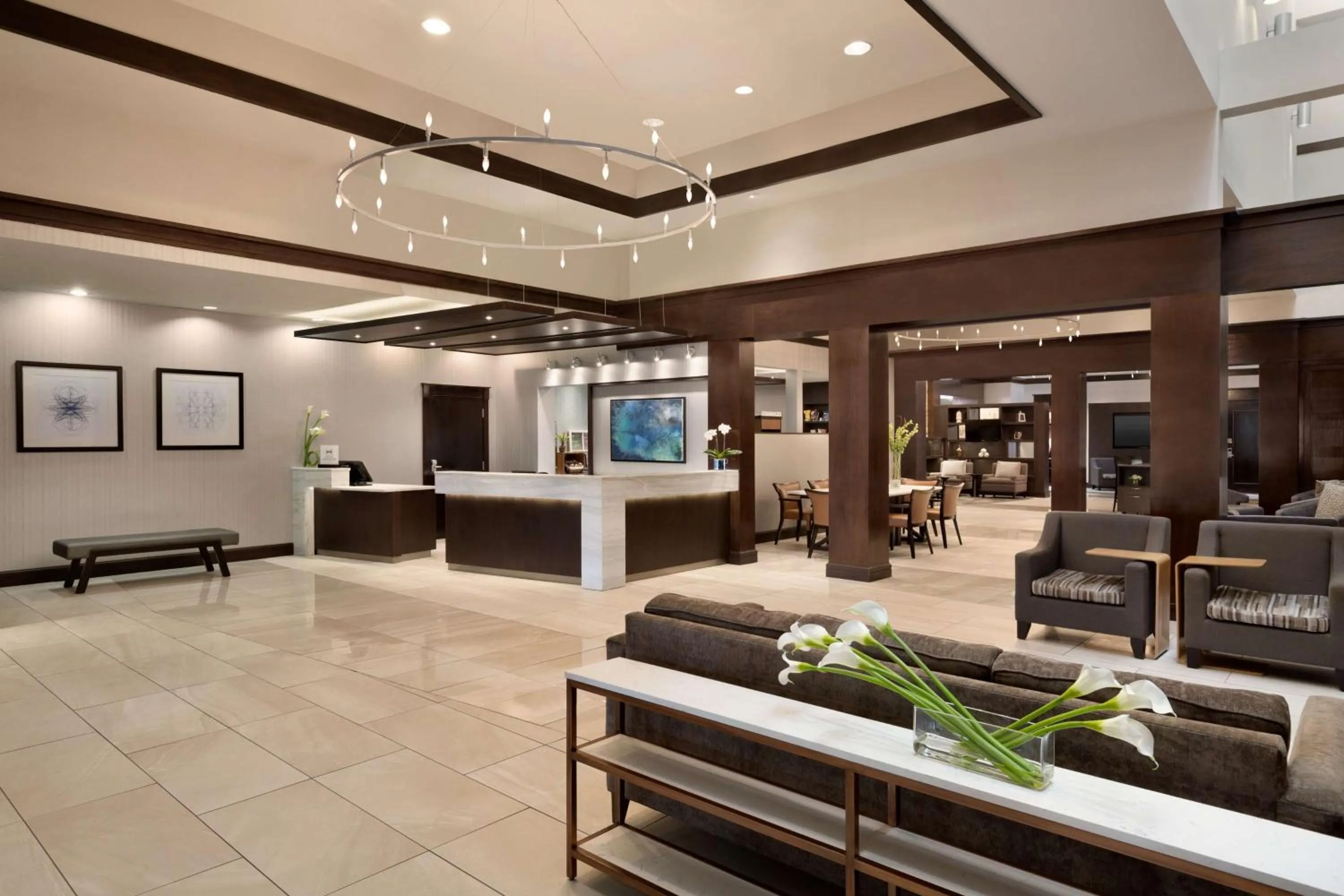 Lobby or reception in Hilton Greenville