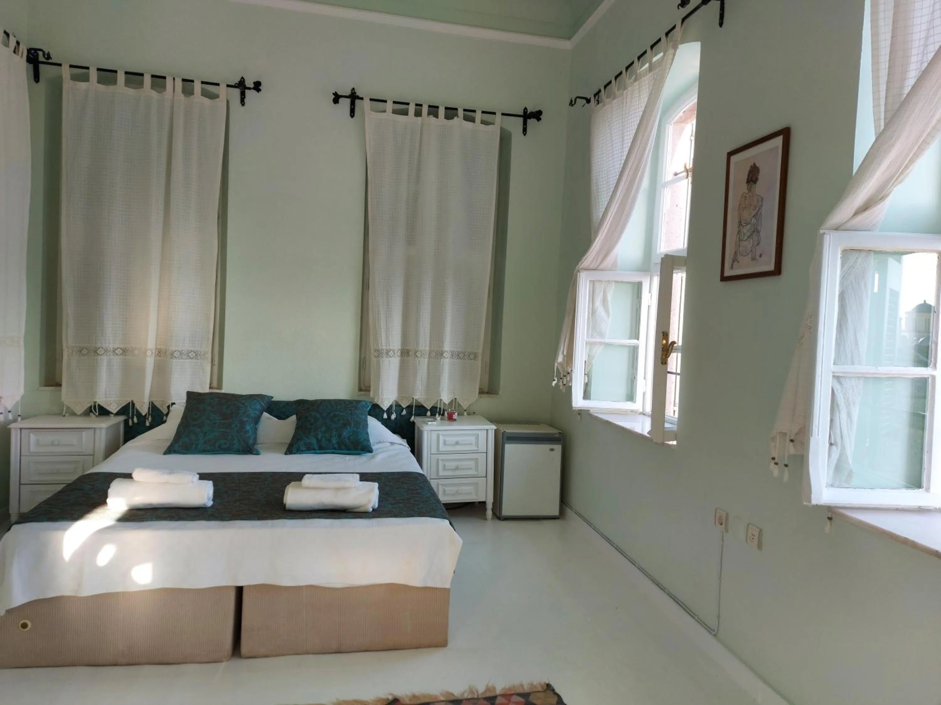 Bed in Eolos House Cunda