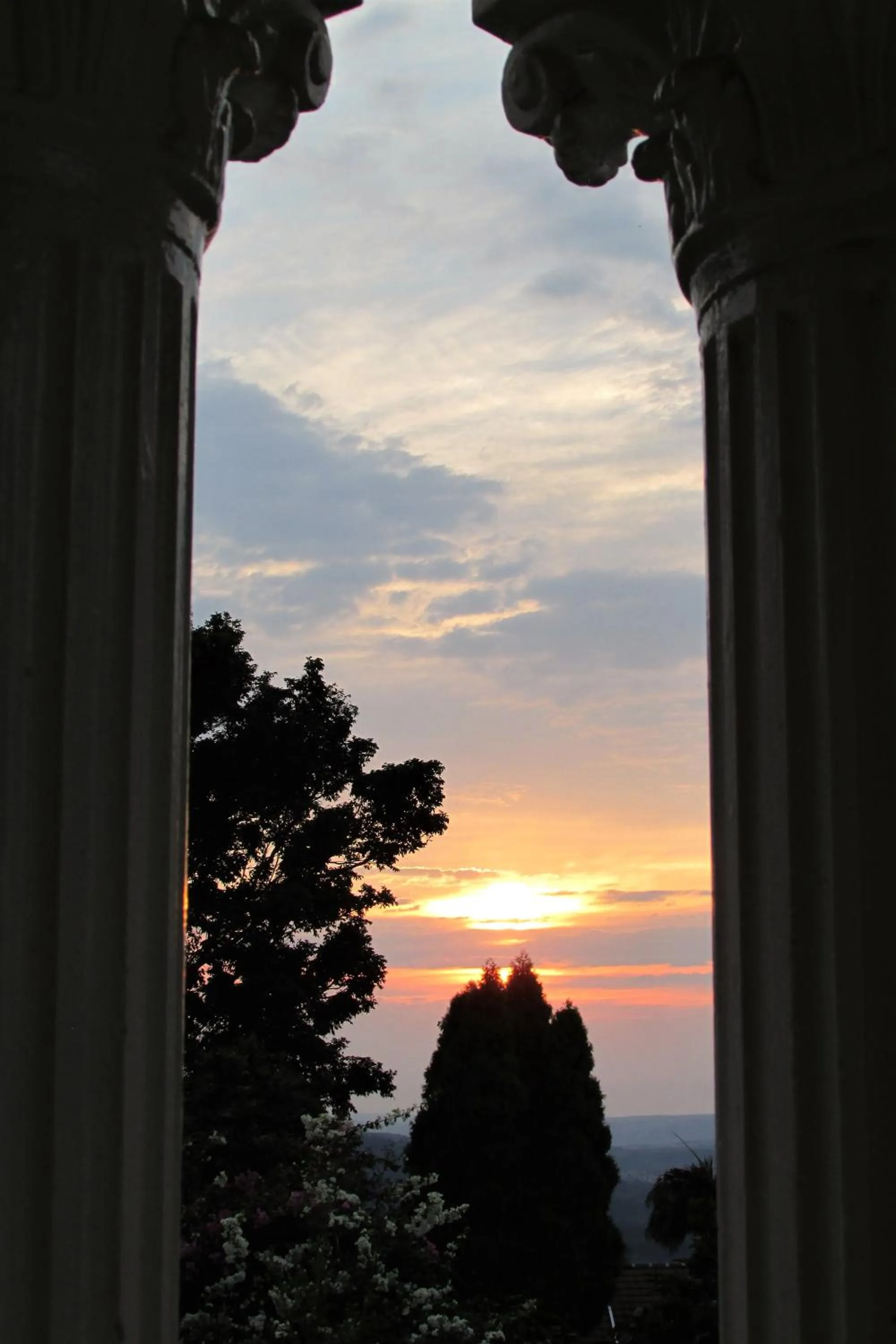 Garden view in Bancroft B&B