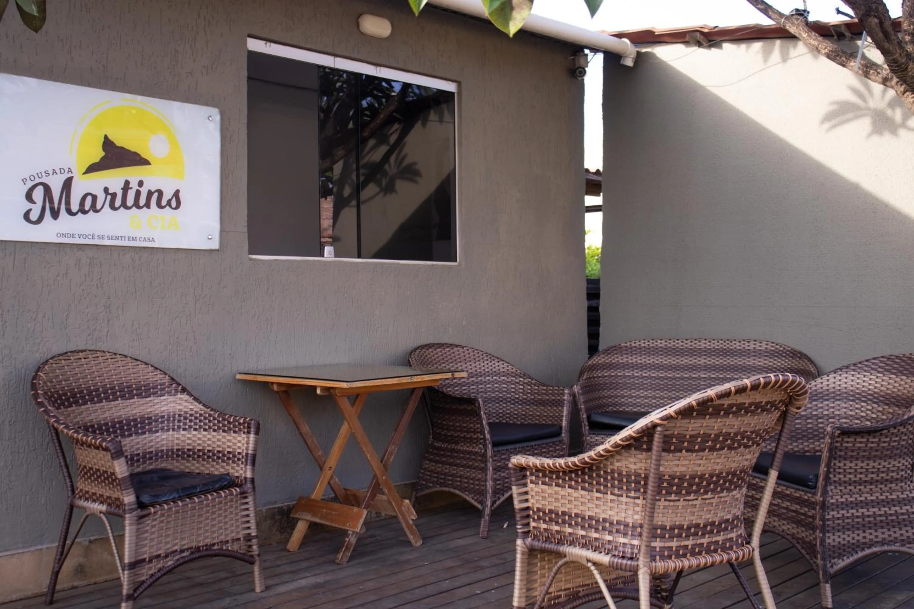 Balcony/Terrace in Pousada Martins e Cia