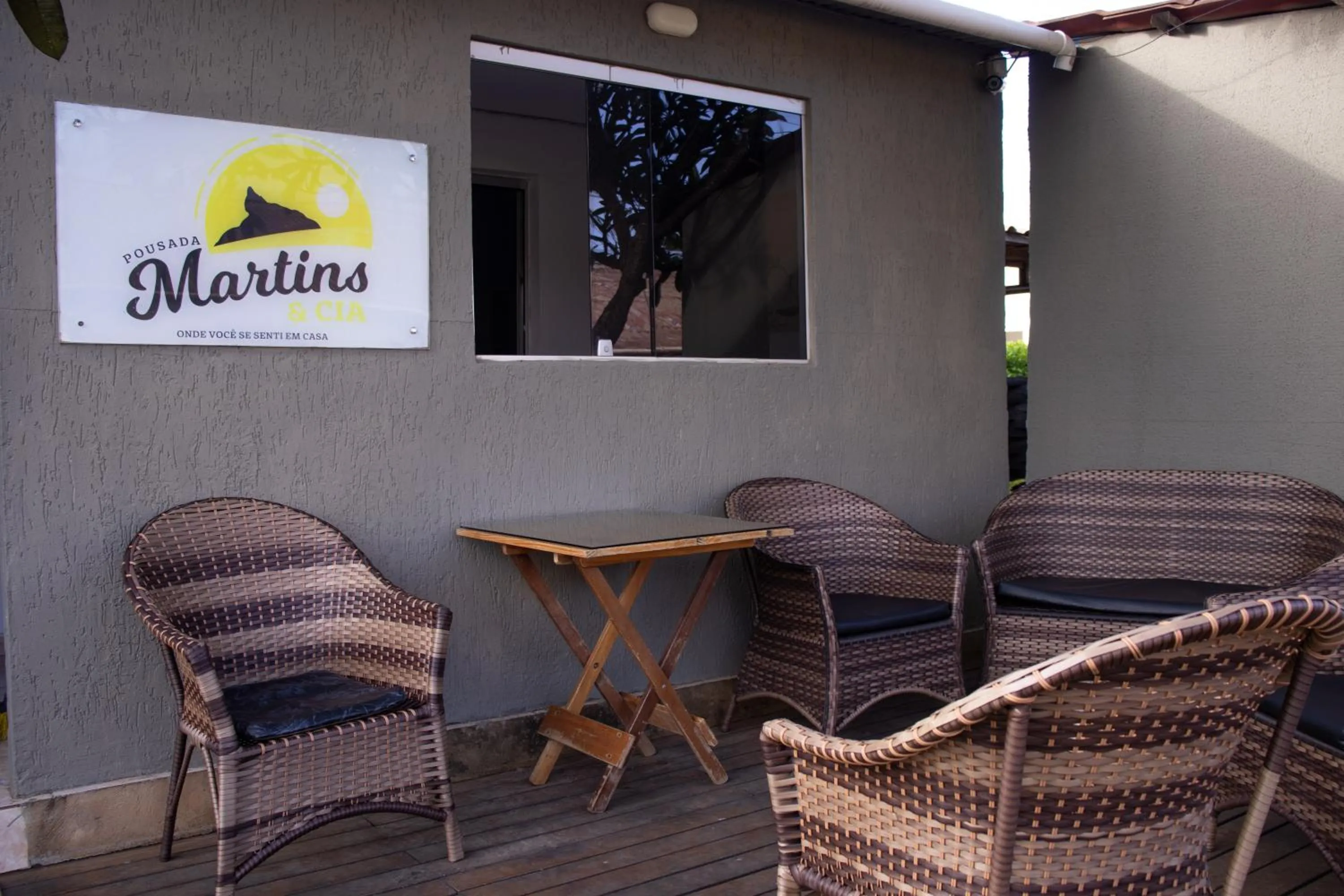 Balcony/Terrace in Pousada Martins e Cia