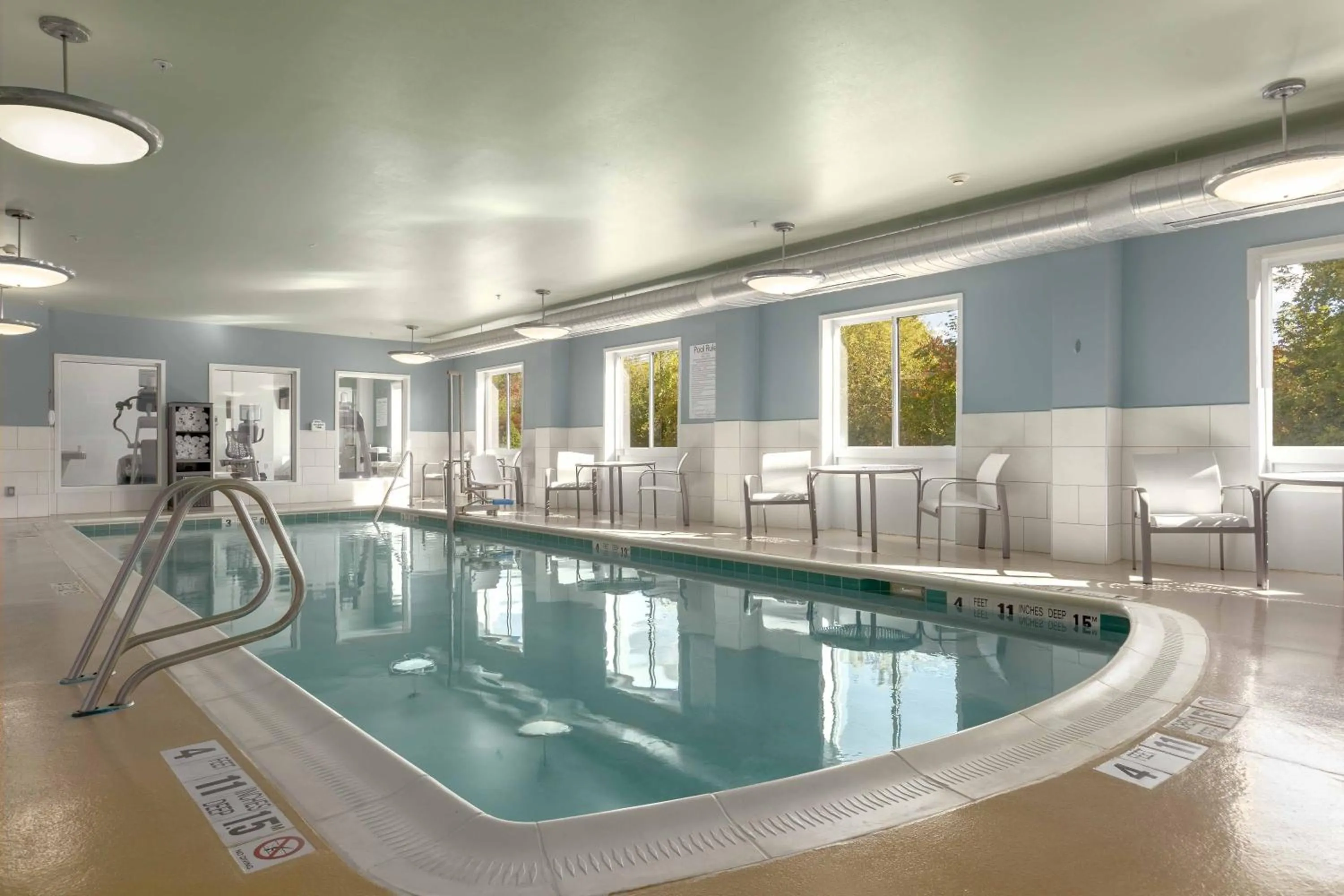 Swimming pool in Holiday Inn Express Hotel & Suites Binghamton University-Vestal by IHG