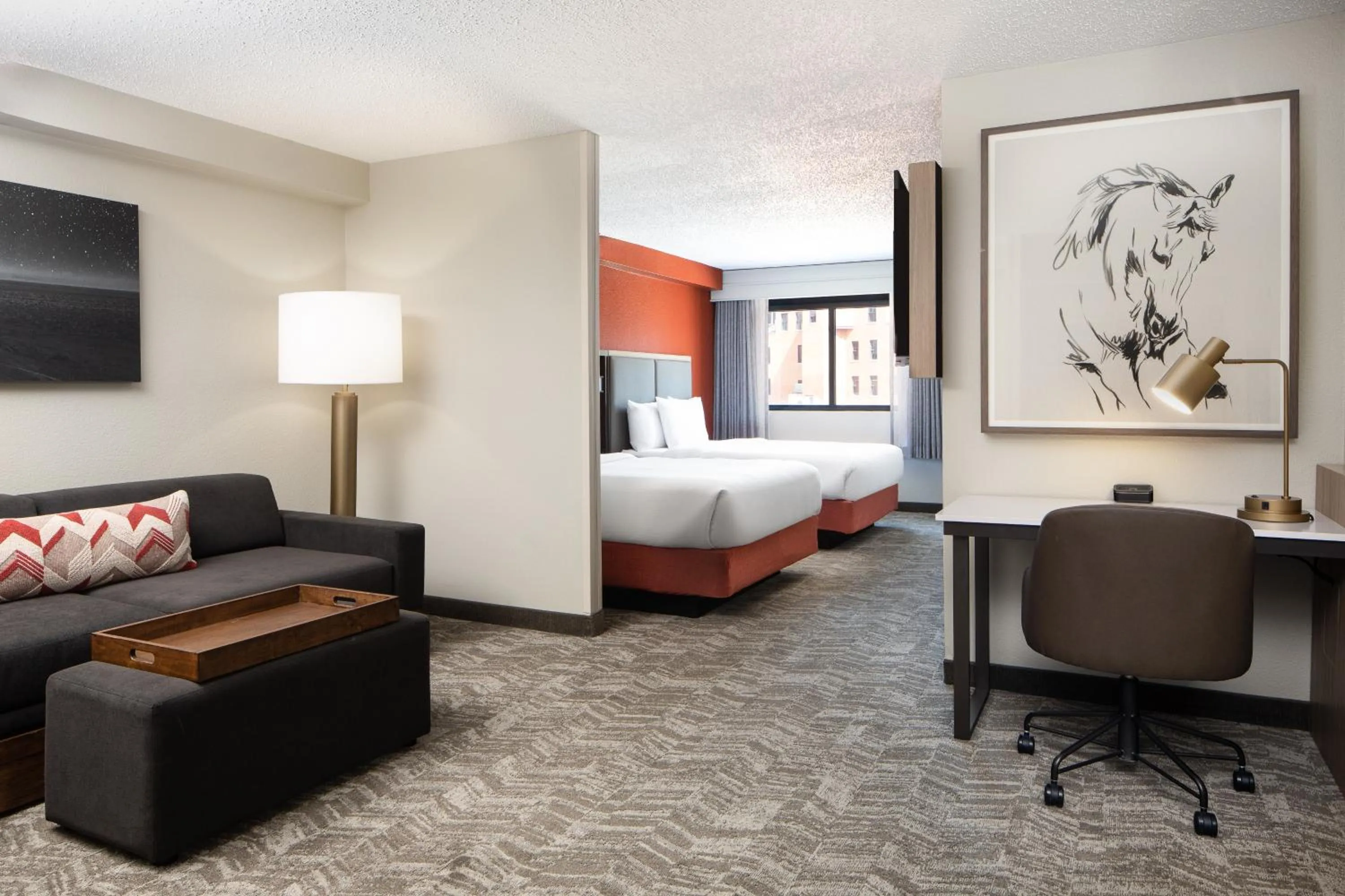Bedroom, Bed in SpringHill Suites by Marriott Dallas Downtown / West End