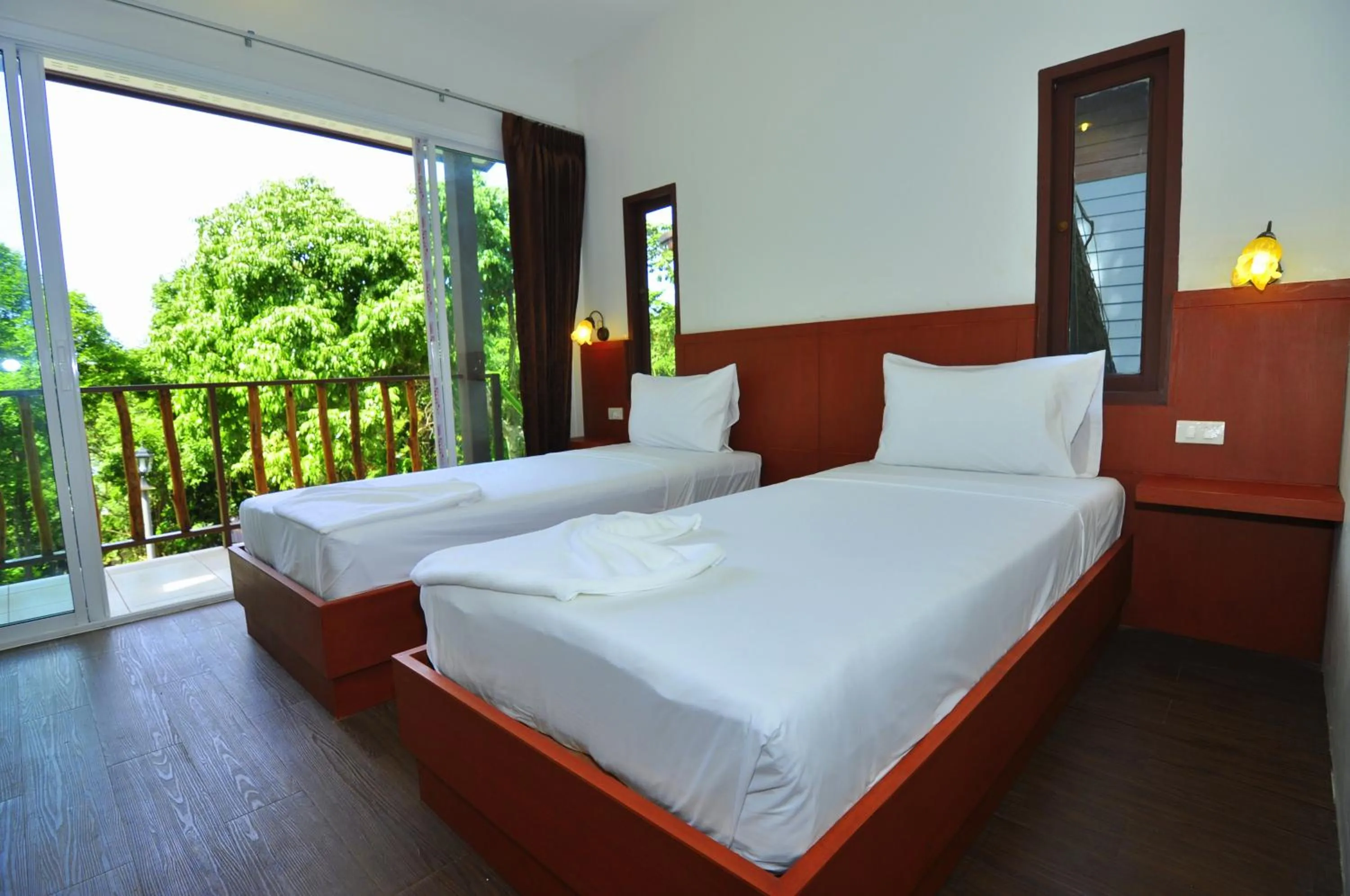 Bed in Sea View Bungalow