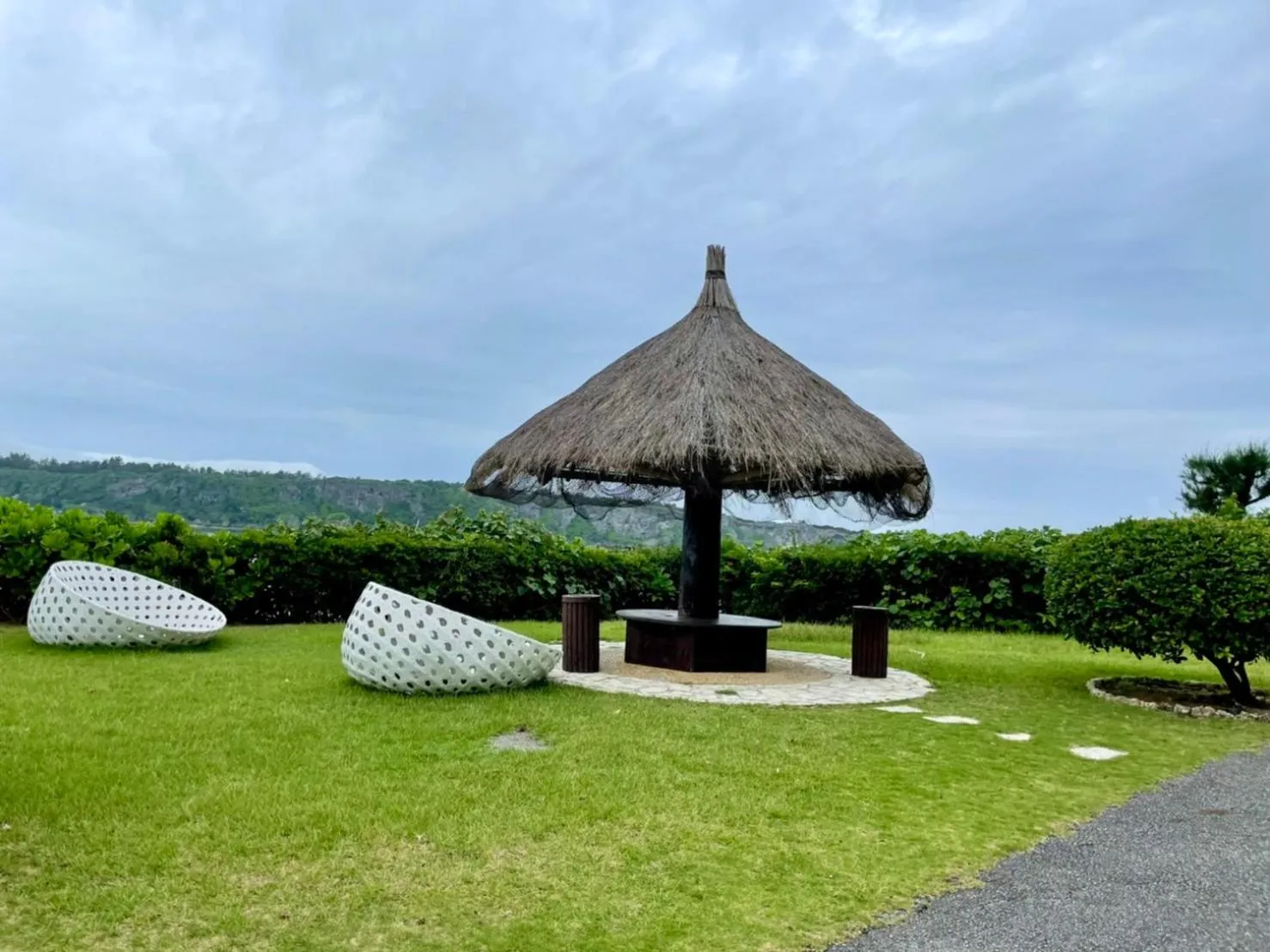 Garden in Onna Japanese Style Hotel Hokkaisou