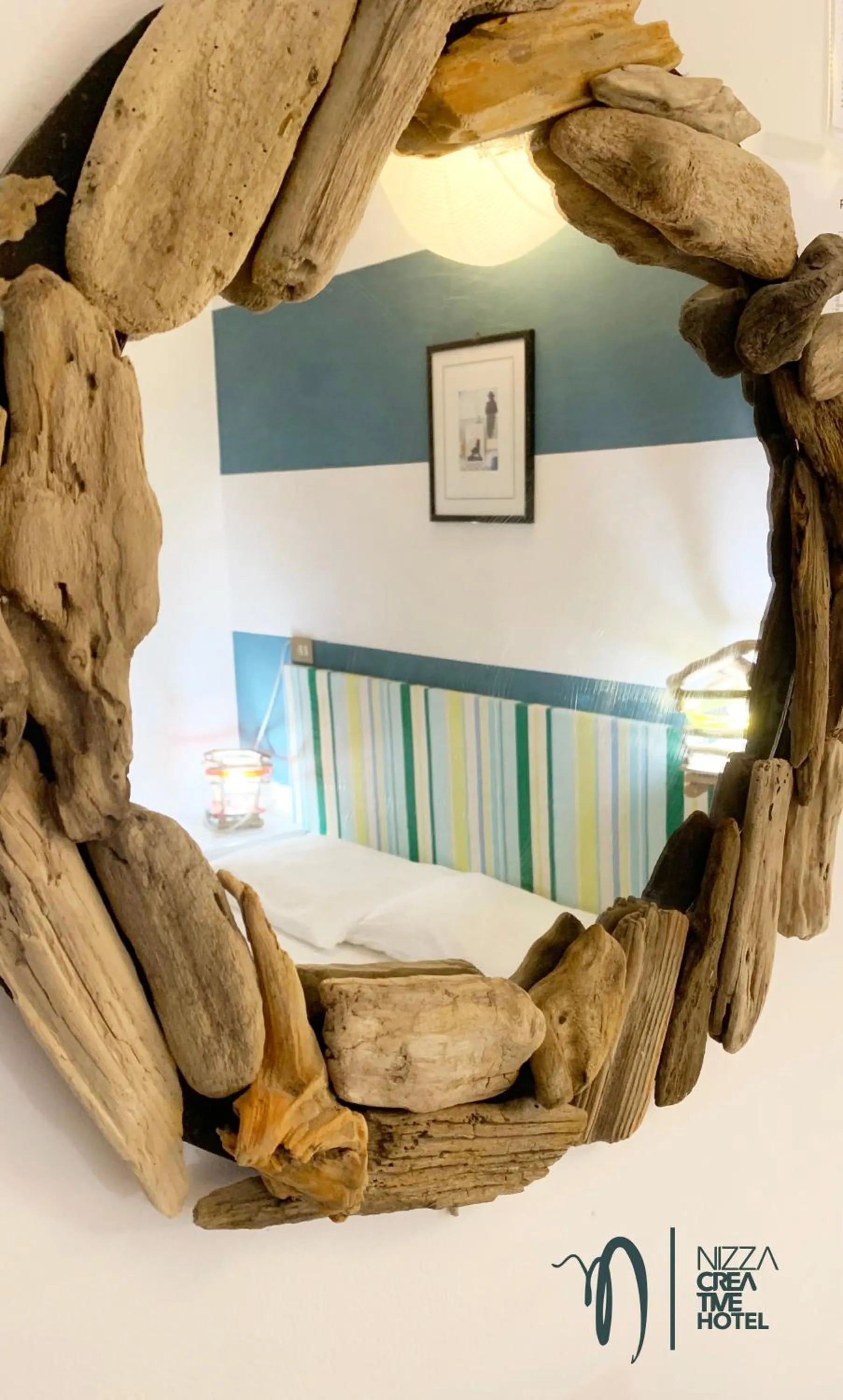 Decorative detail, Bed in Hotel Nizza Creative Hotel