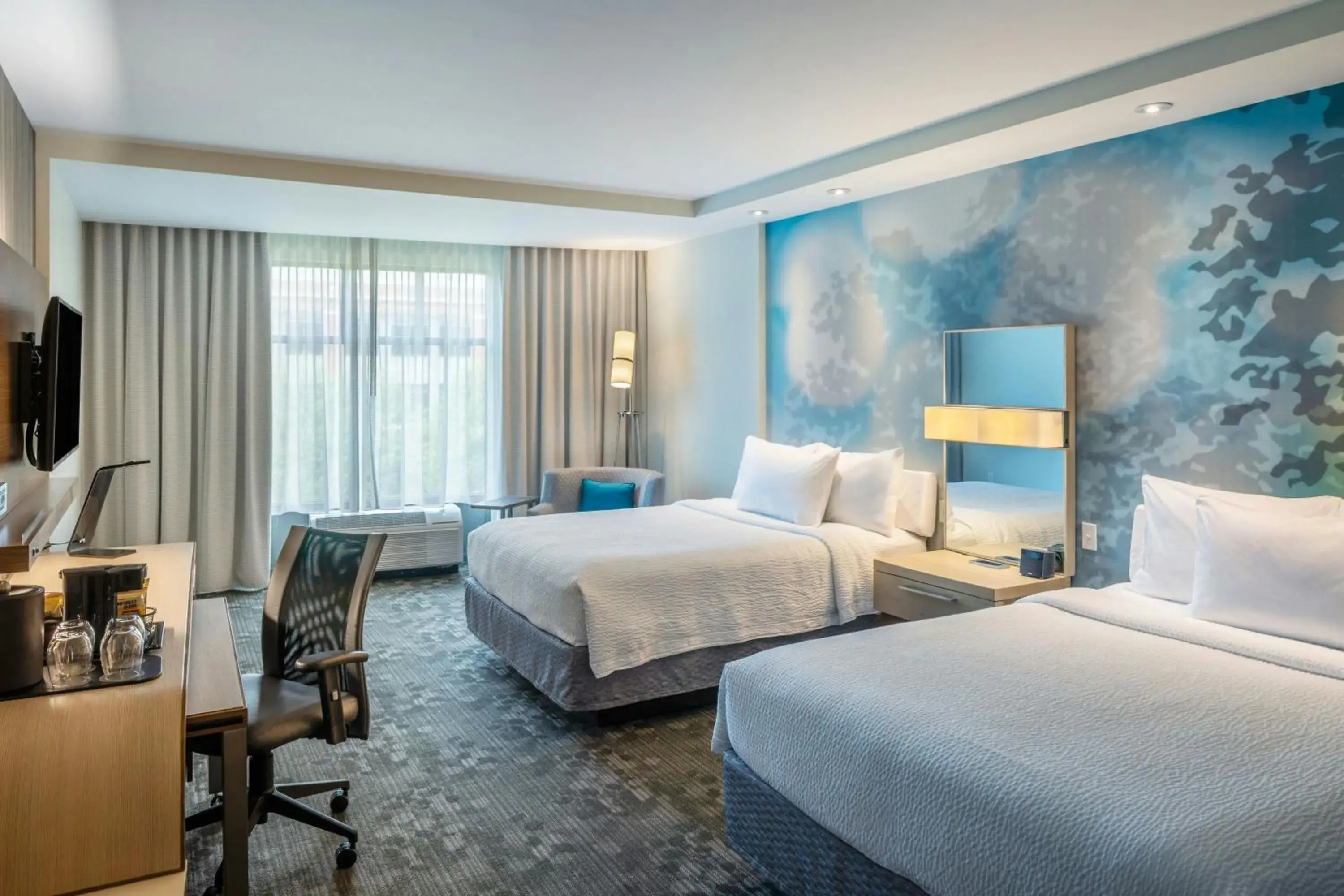 Queen Room with Two Queen Beds in Courtyard by Marriott Columbus OSU Queen Room with Two Queen Beds in Courtyard by Marriott Columbus OSU