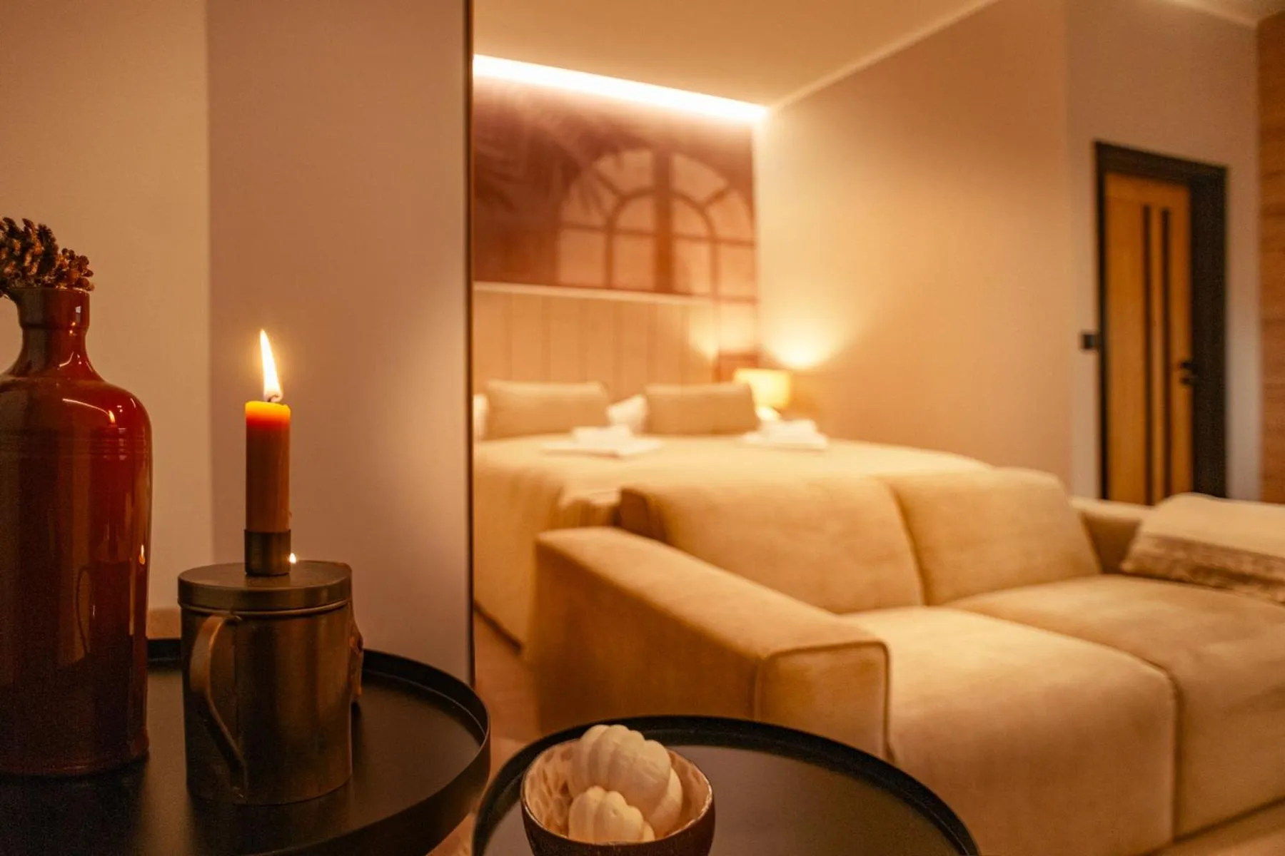 Bed in STING Boutique Apartments