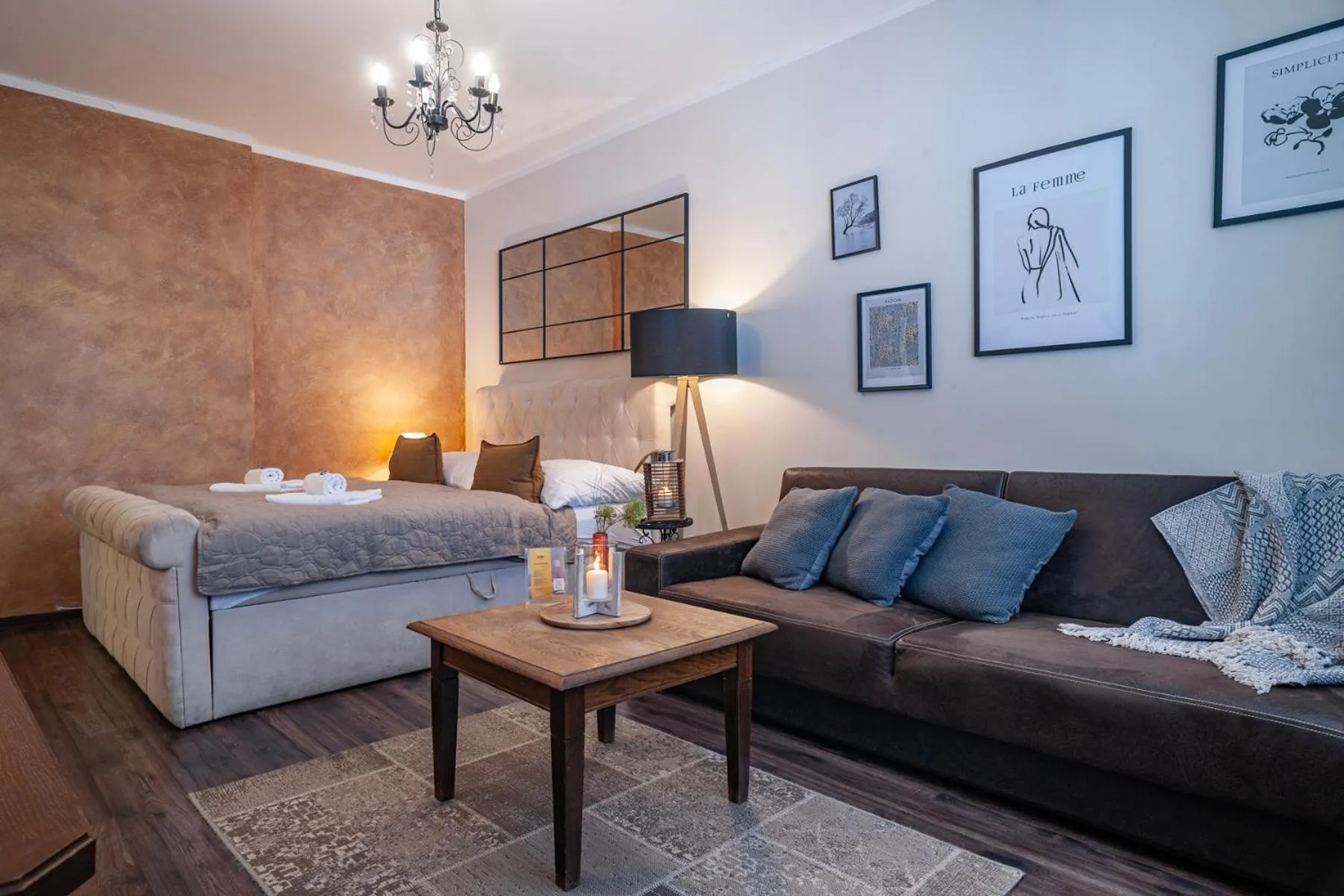 Bed in STING Boutique Apartments