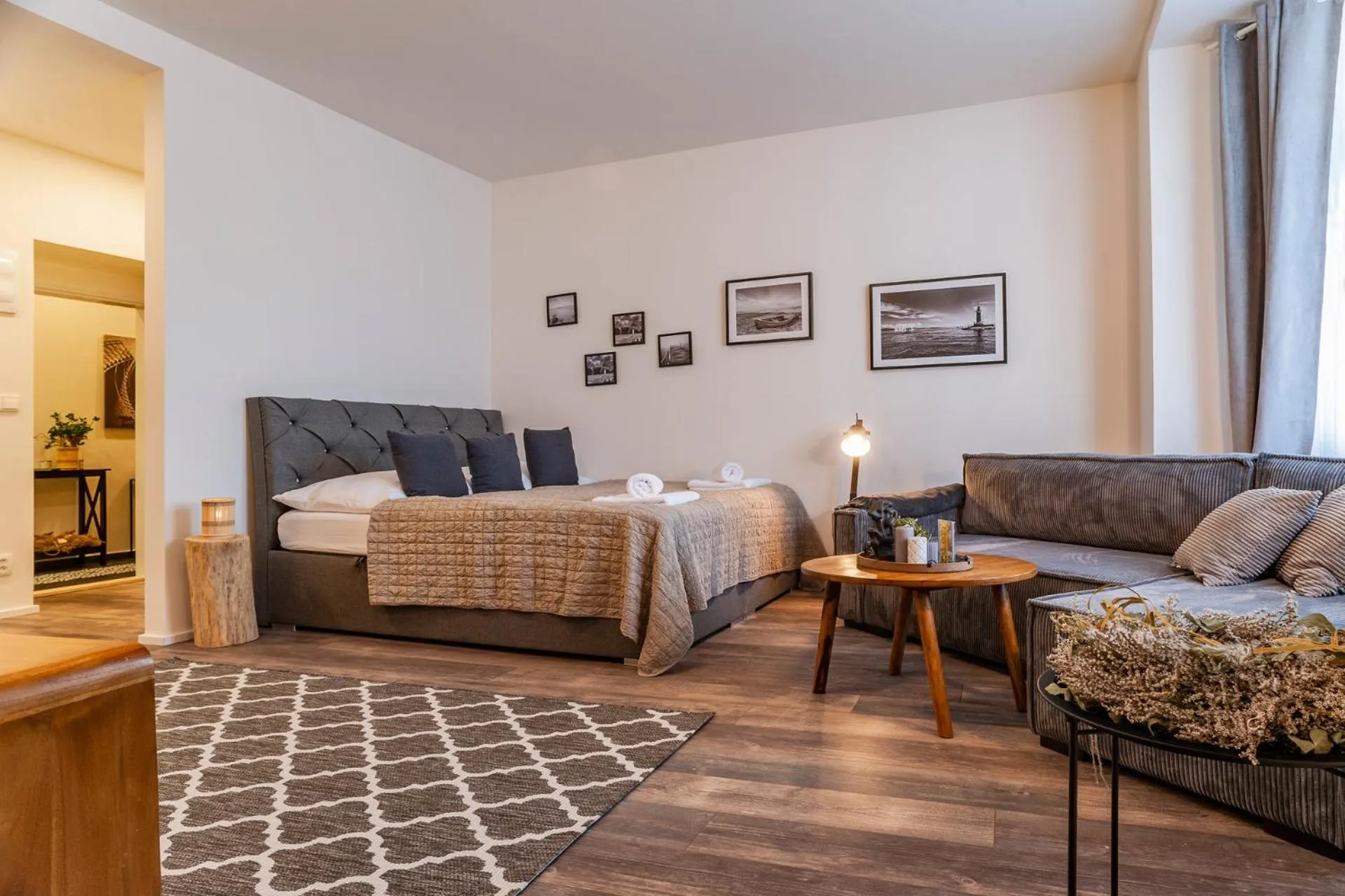 Bed in STING Boutique Apartments