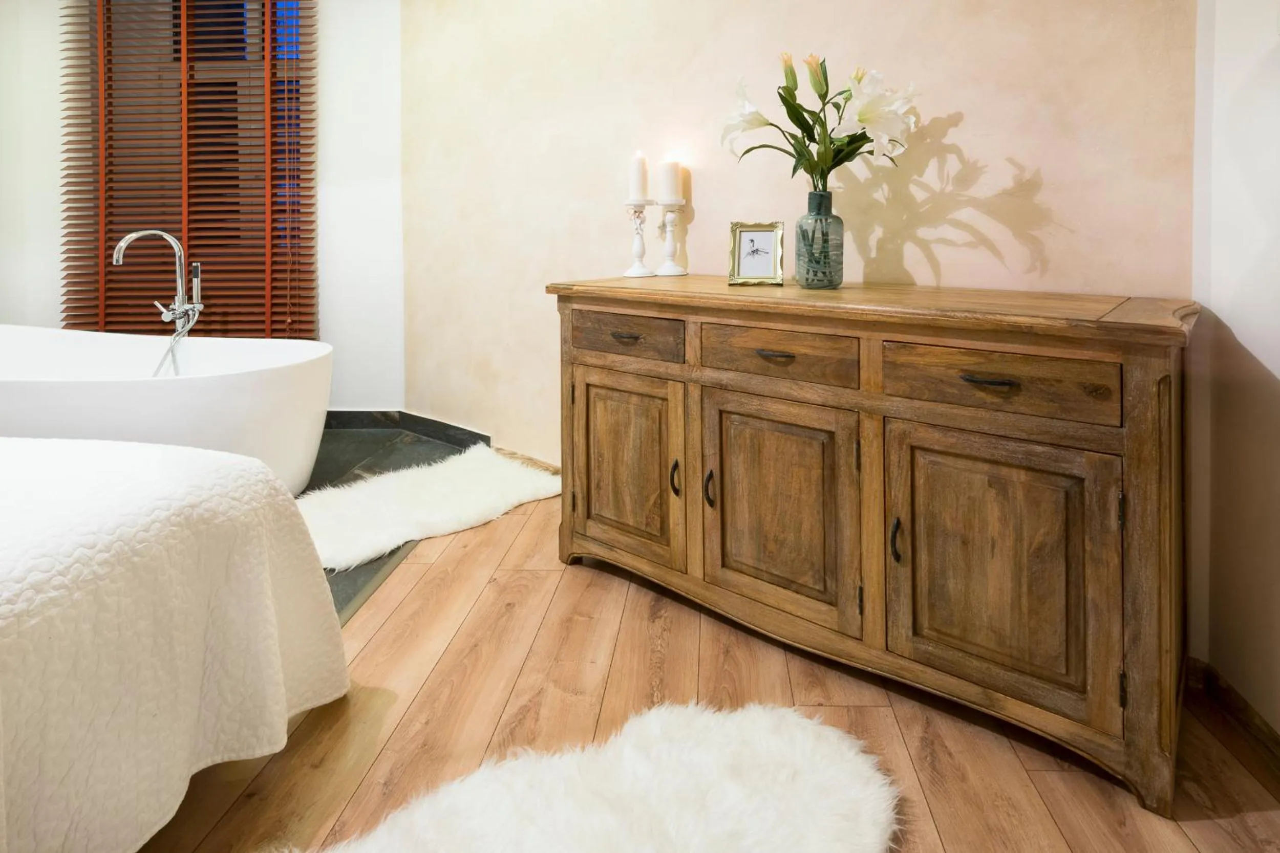 Bed in STING Boutique Apartments