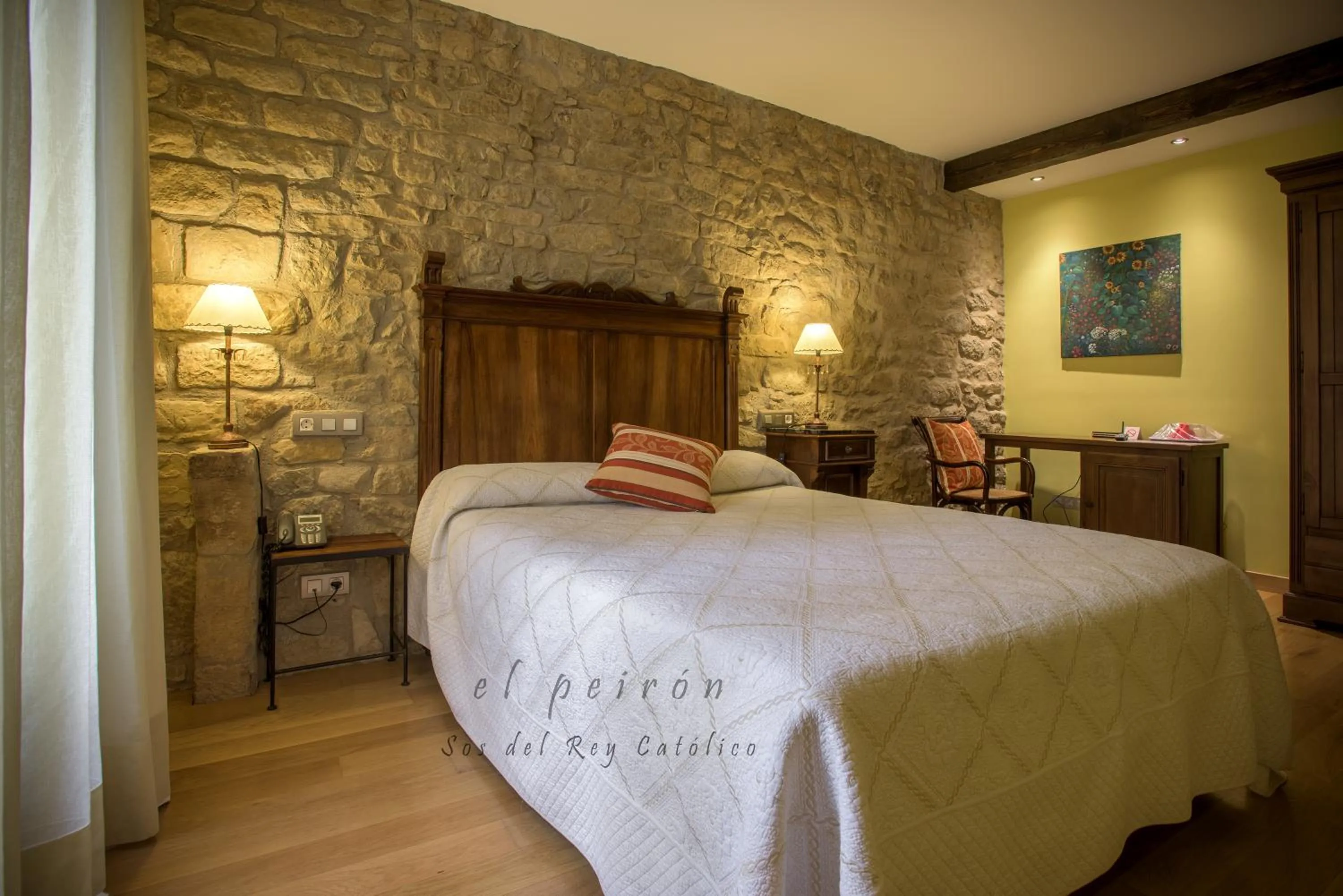 Decorative detail, Bed in El Peiron