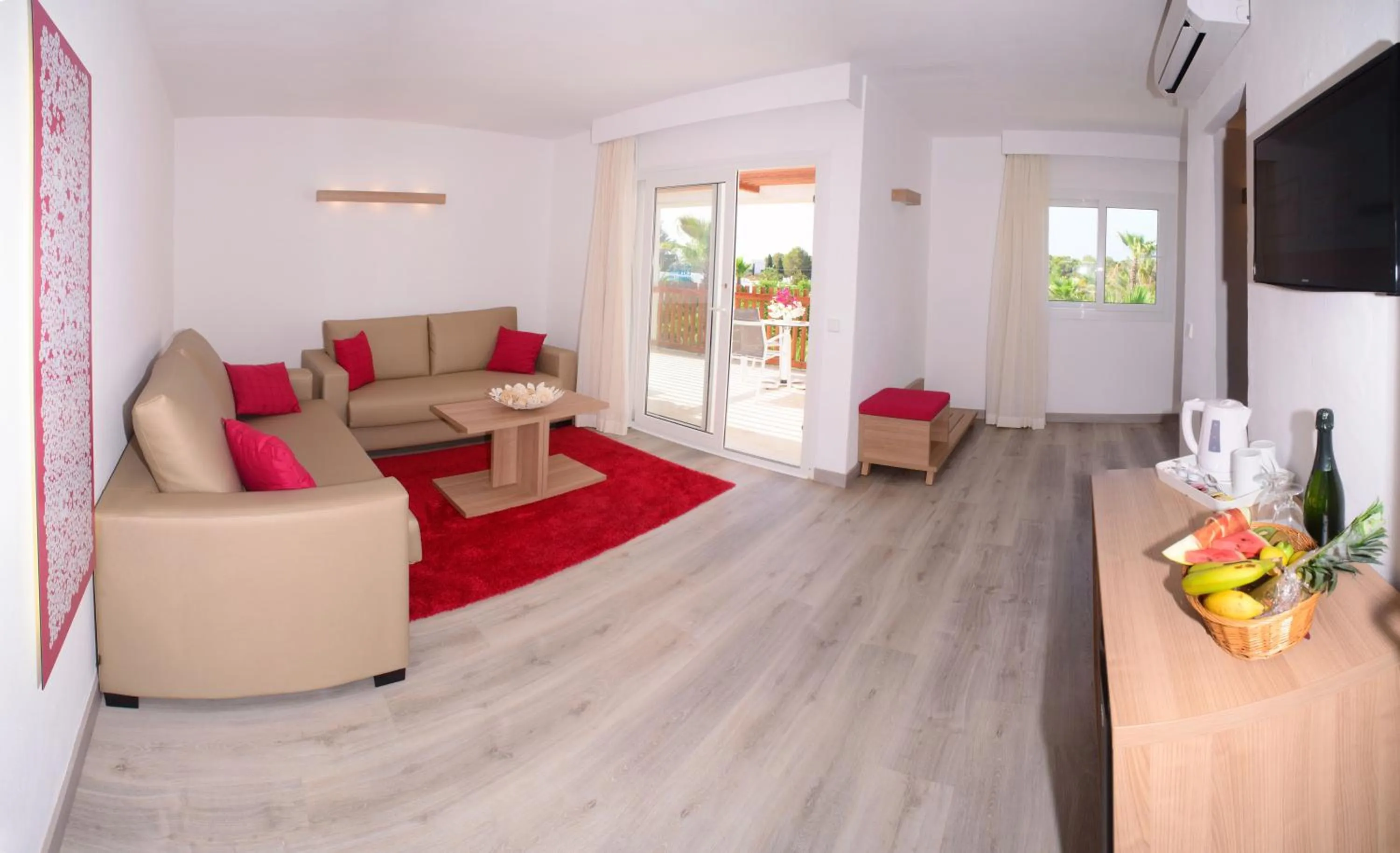 Seating area in Cala Llenya Resort Ibiza