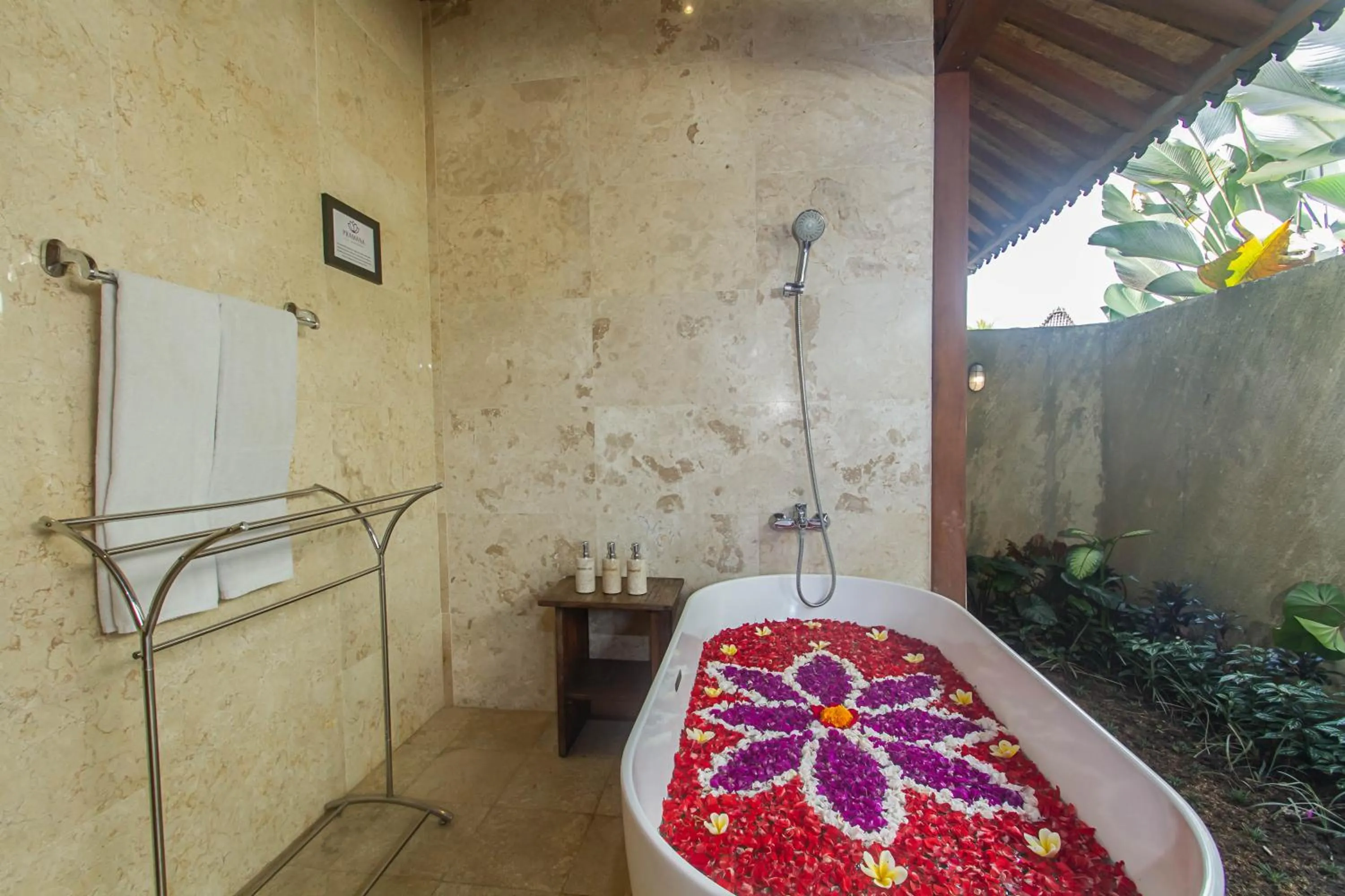Shower in Kabinawa Ubud Villas by GenuineHost