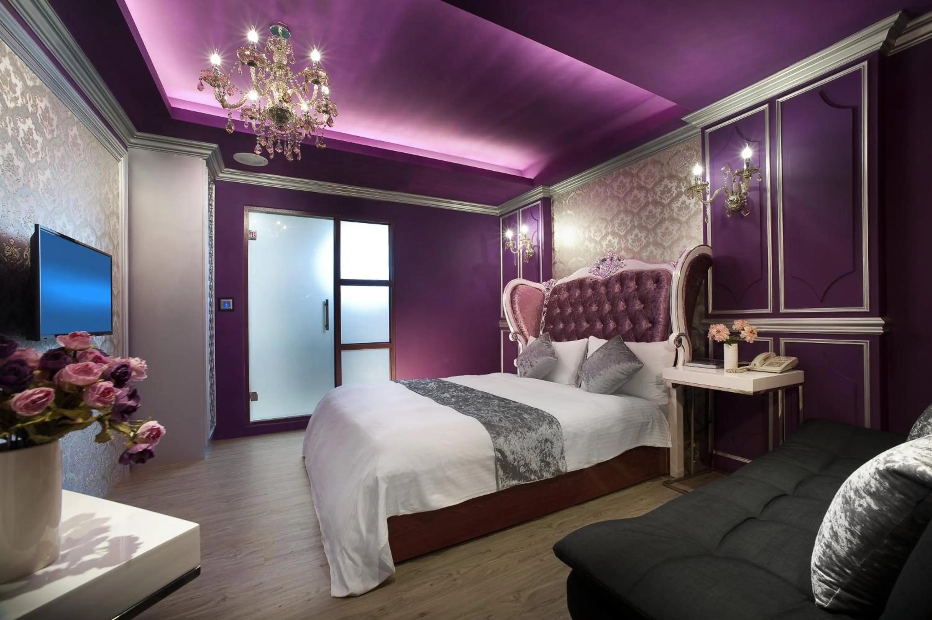 Photo of the whole room, Bed in Fukun No. 3 Motel