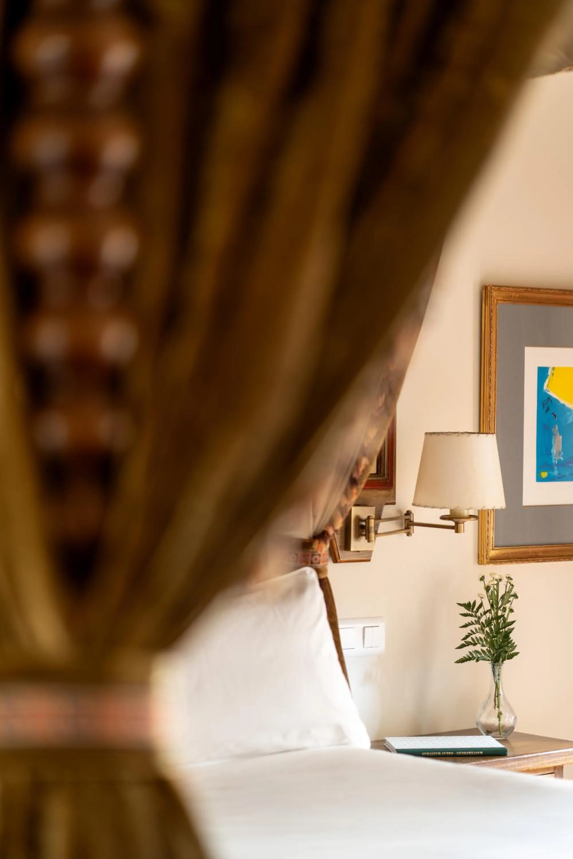 Bed in Parador de Sto. Domingo Bernardo de Fresneda