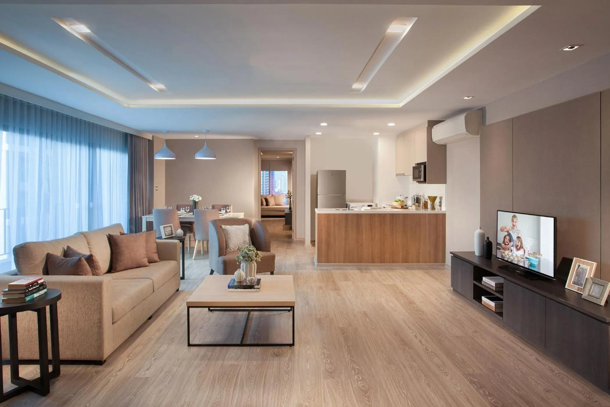 Living room in Somerset Ekamai Bangkok