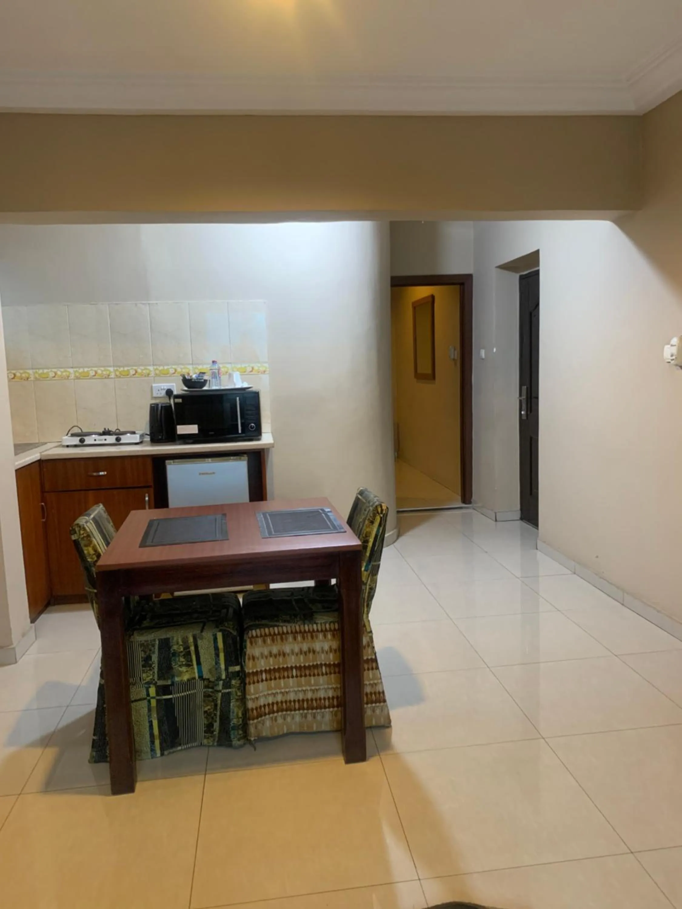 Kitchen or kitchenette in Manjaro Suites