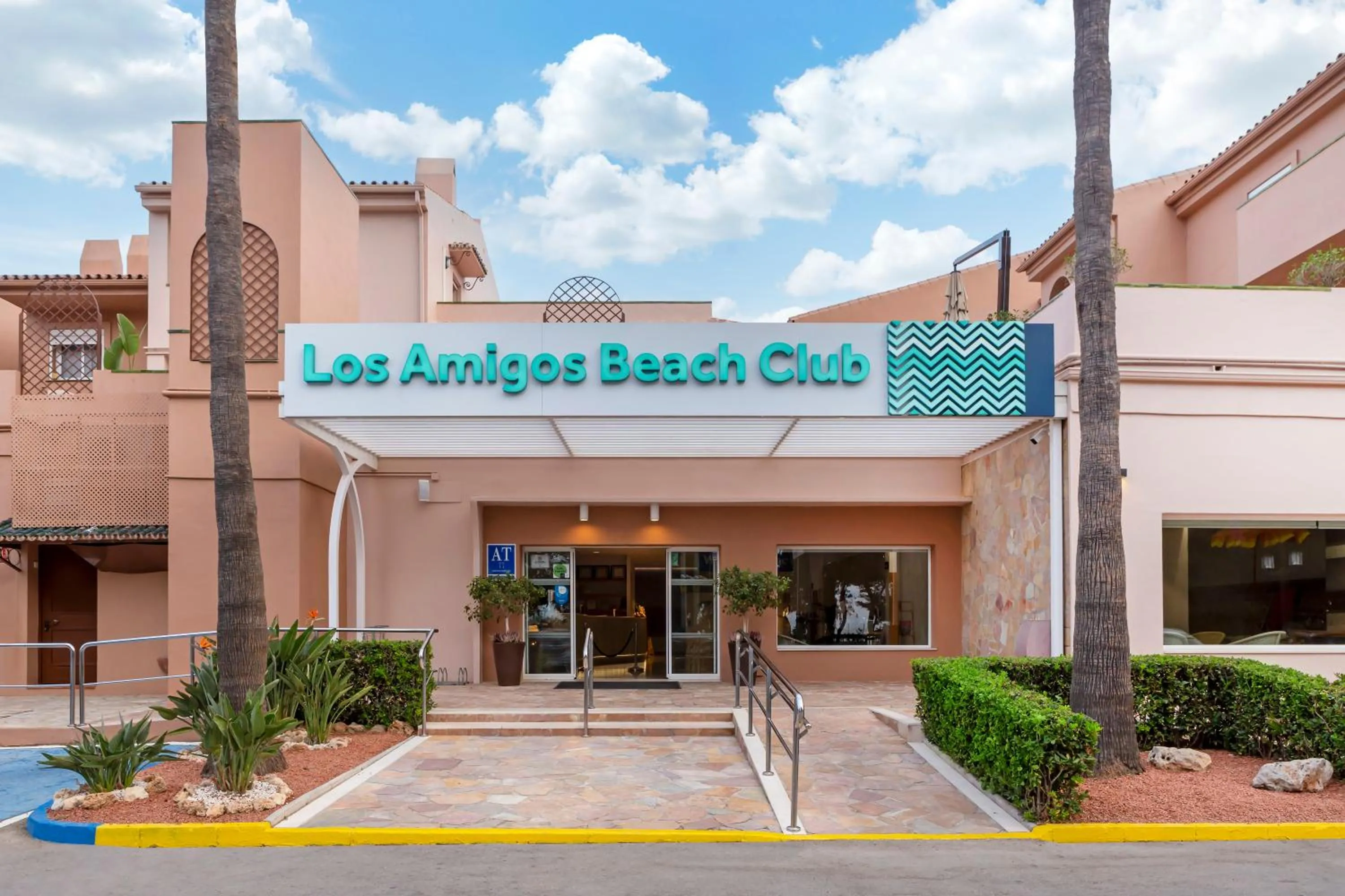 Facade/entrance in Los Amigos Beach Club