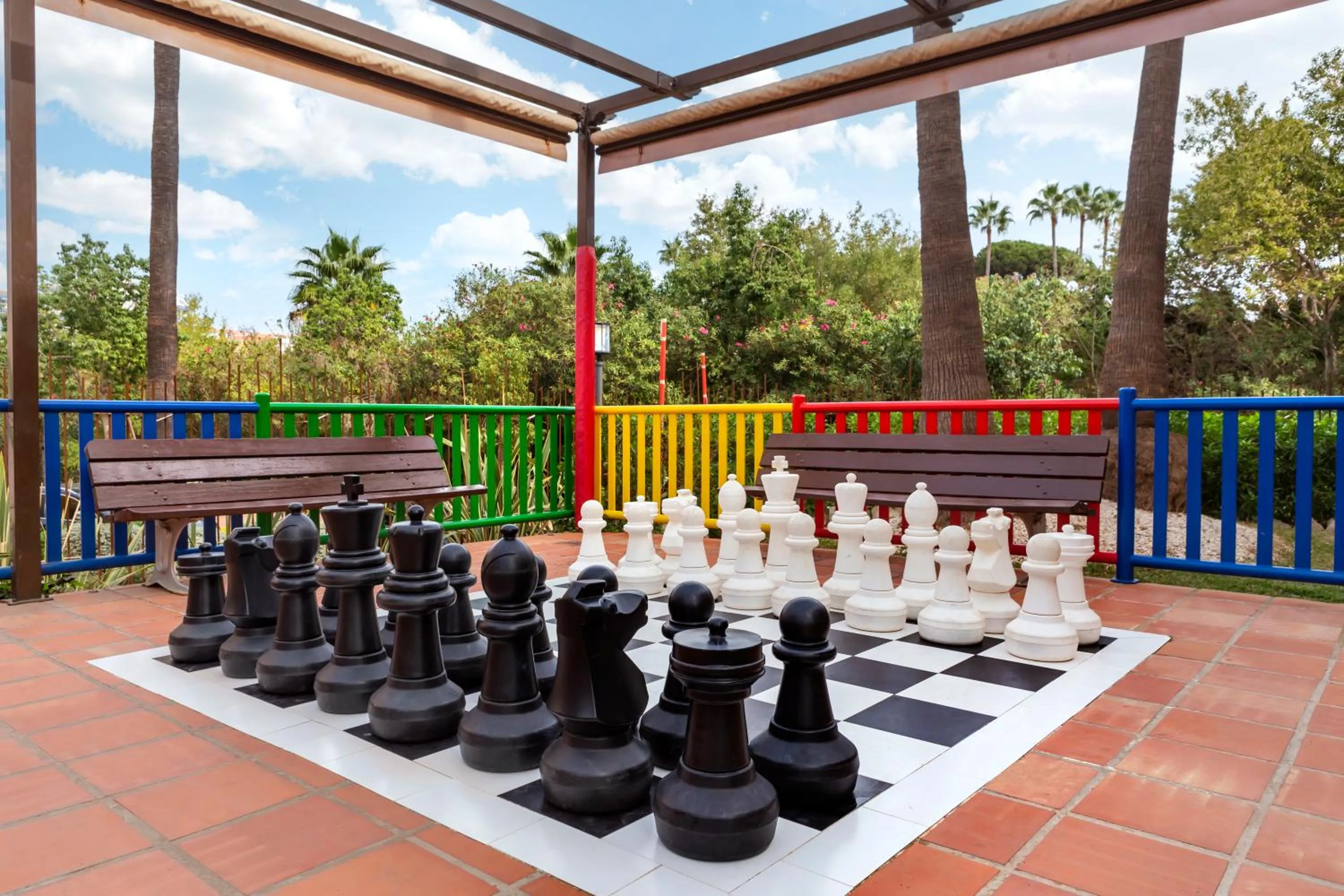Children play ground in Los Amigos Beach Club