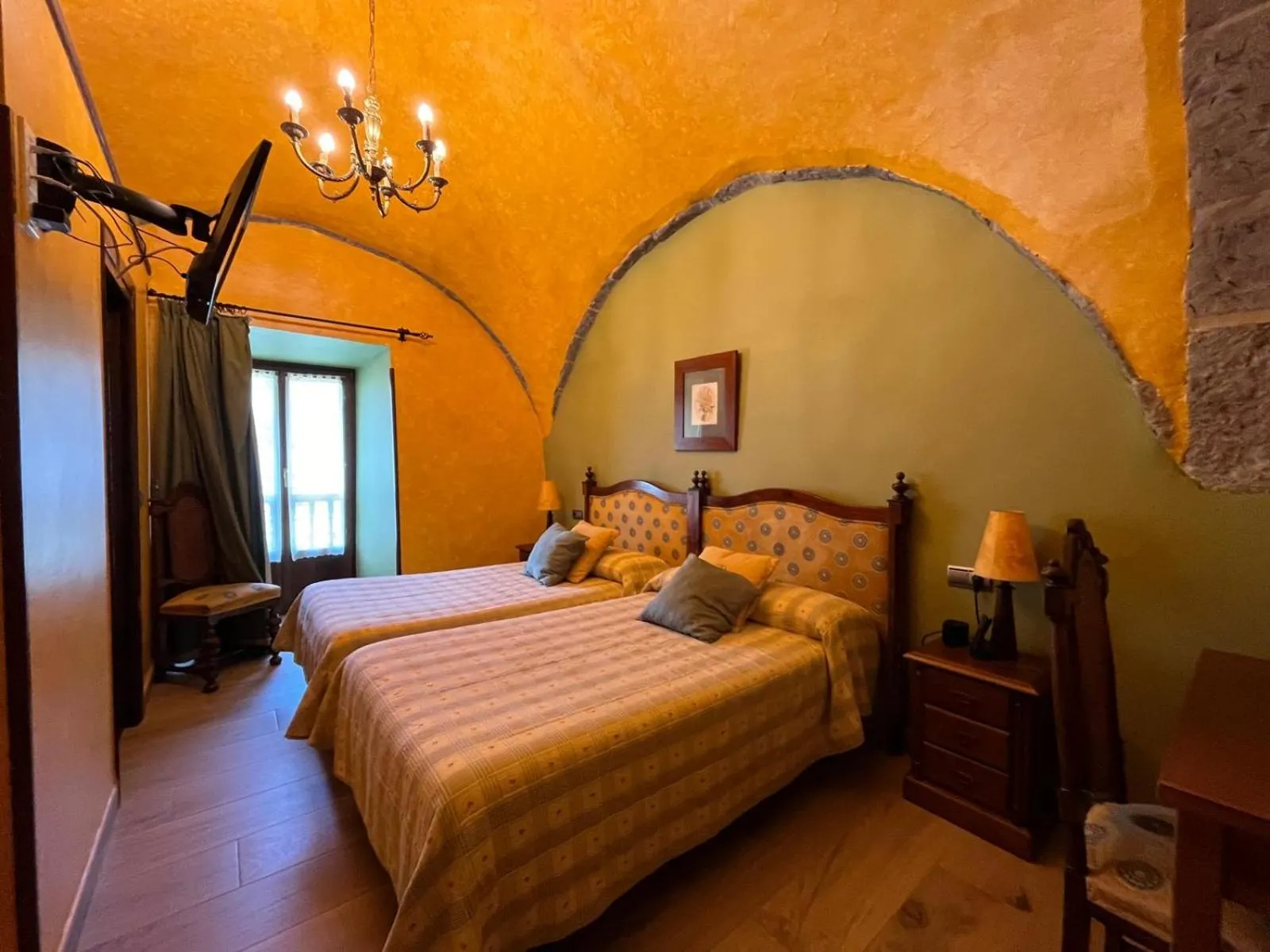 Bed in Hotel Larrañaga