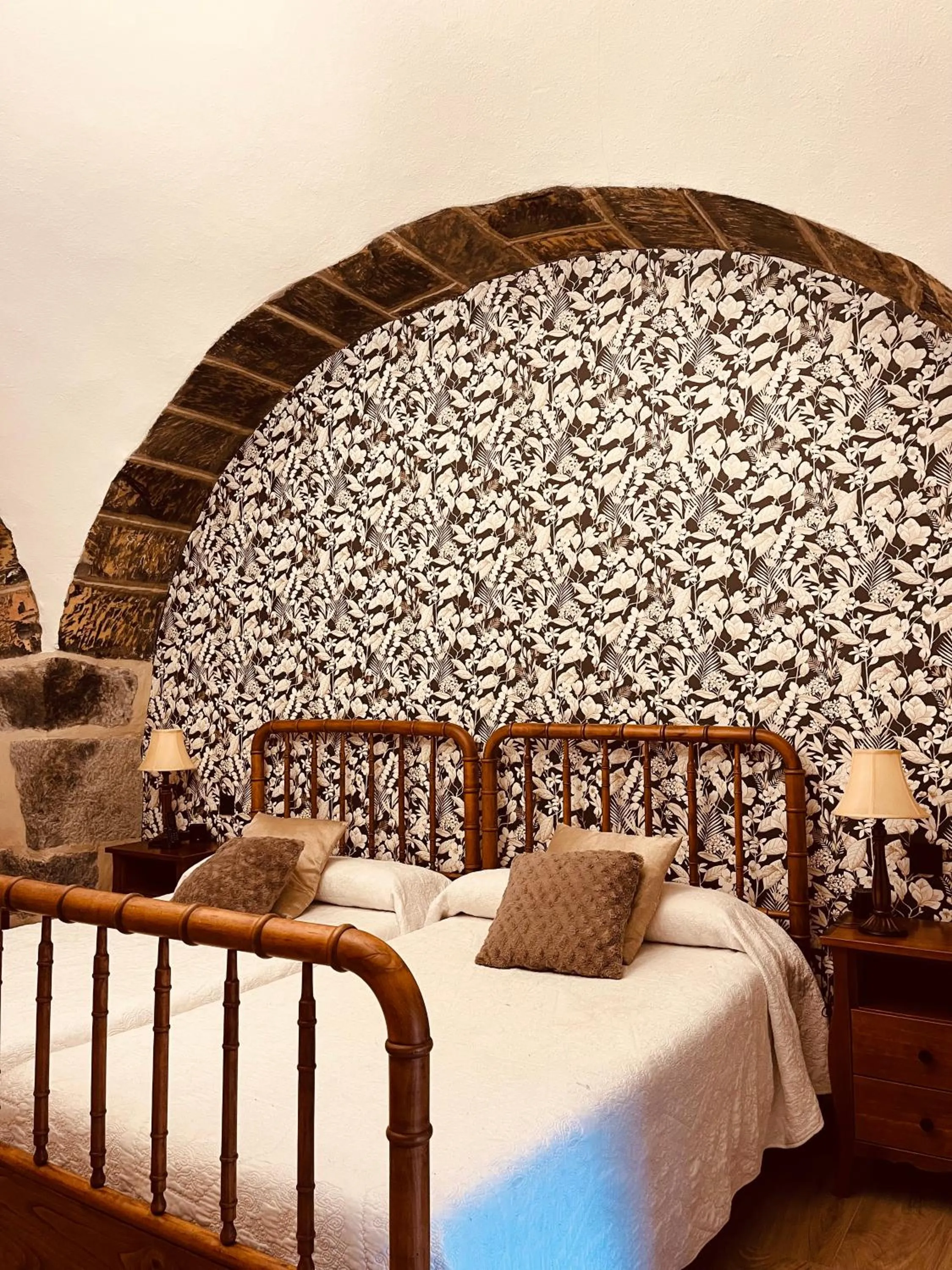 Bed in Hotel Larrañaga