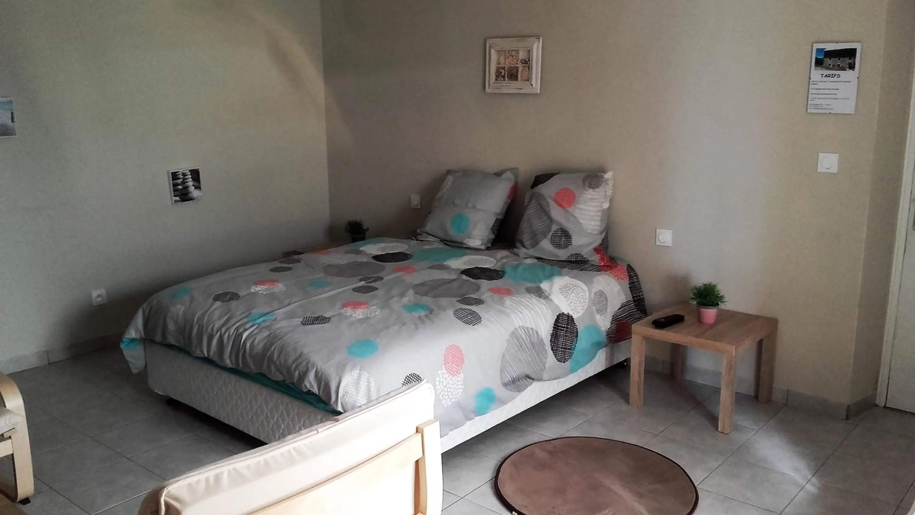 Bed in Chambres d'Hôtes du Villaret