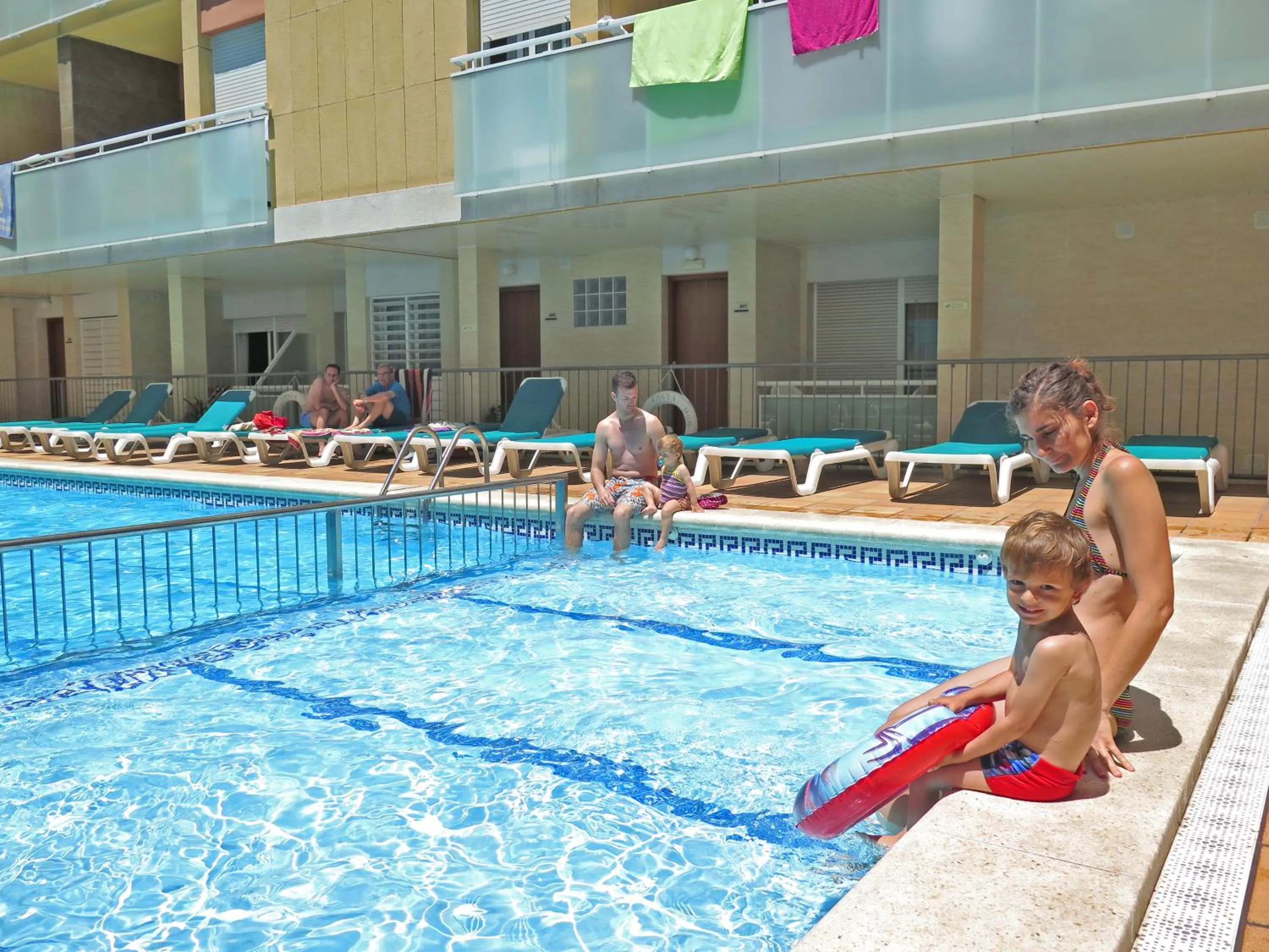 Pool view in Apartaments Costa d'Or