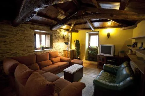 Living room in O Muiño de Pena