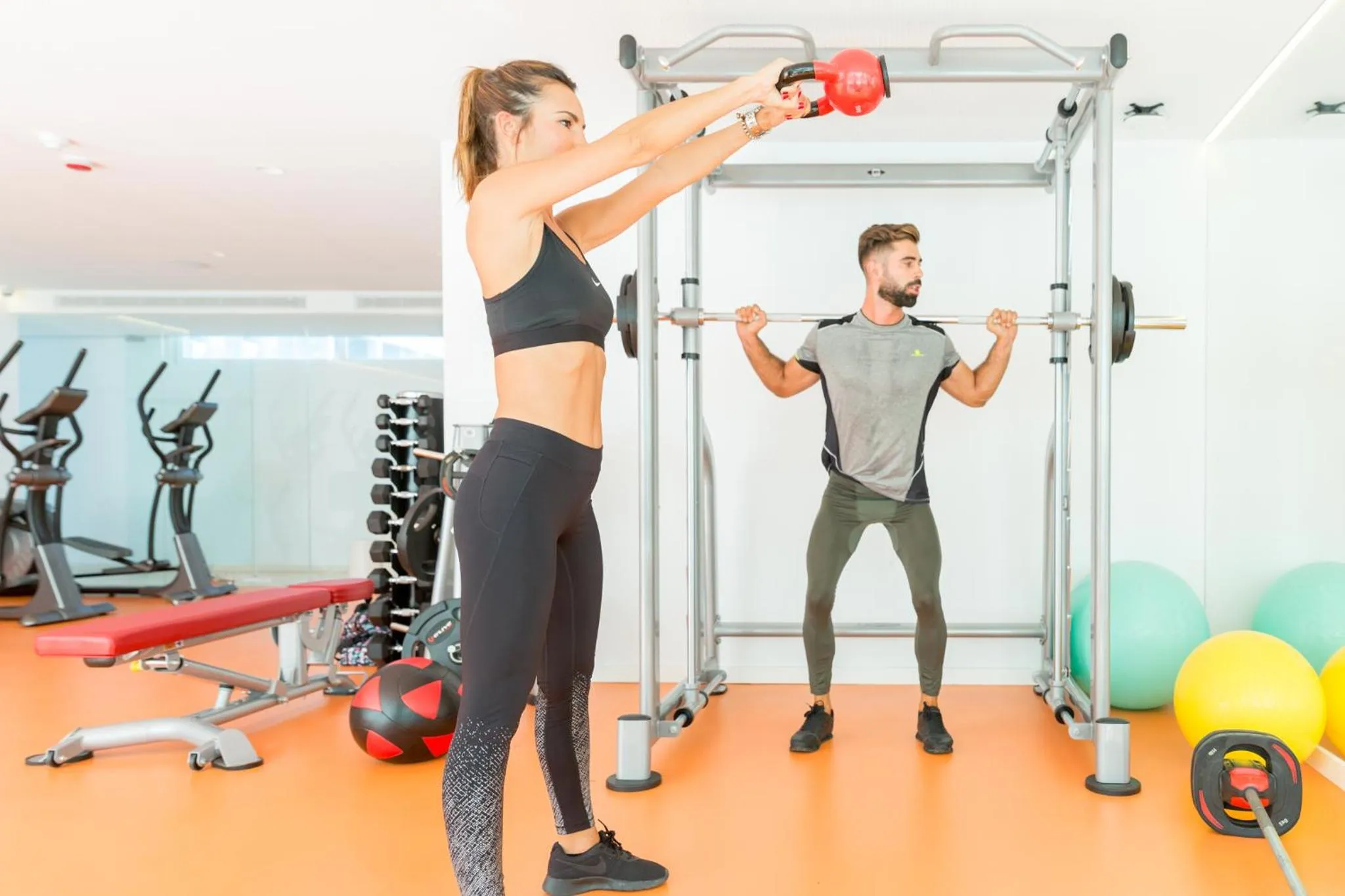 Fitness centre/facilities in Ebano Hotel Apartments & Spa