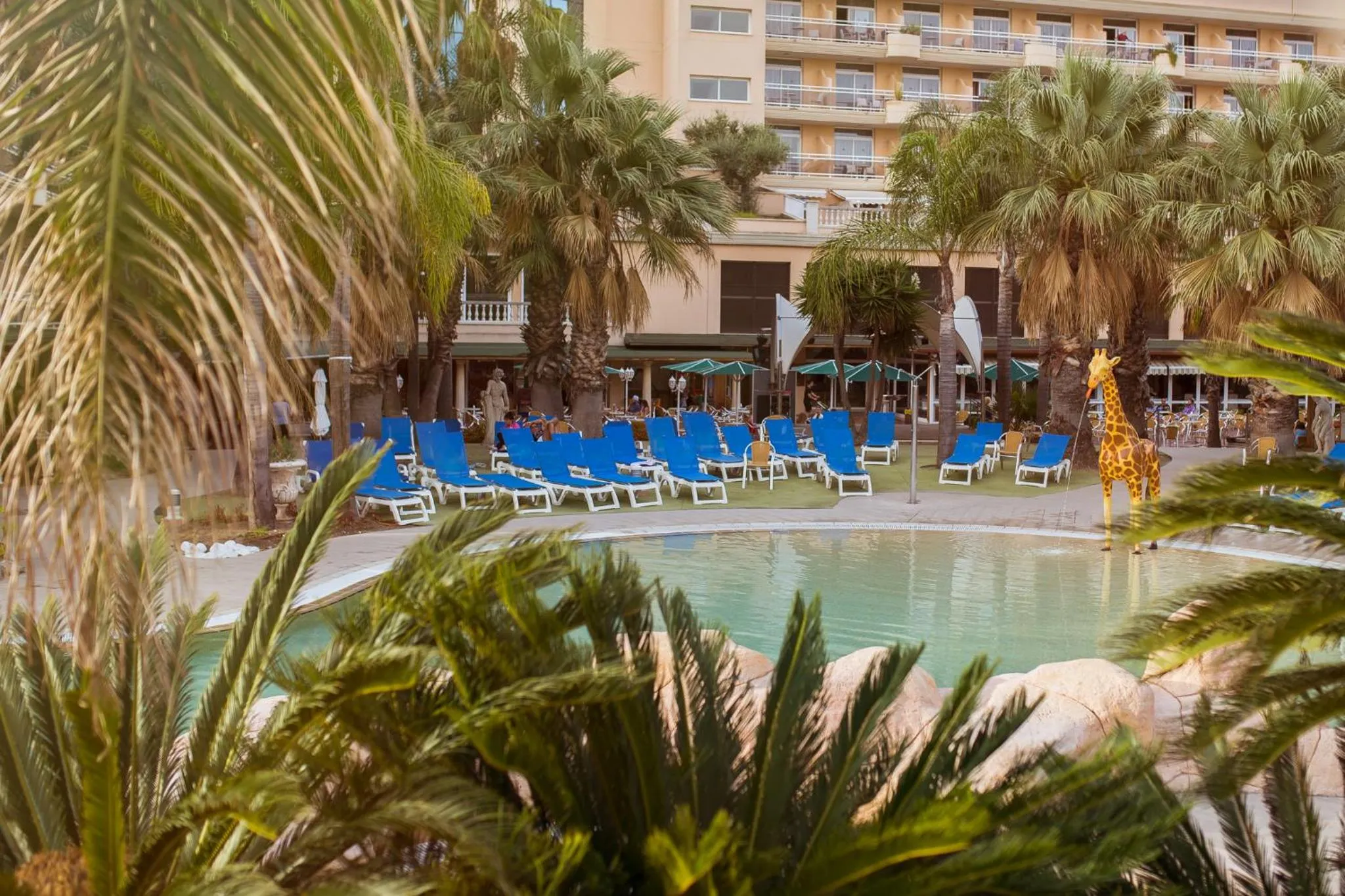 Pool view in Palas Pineda