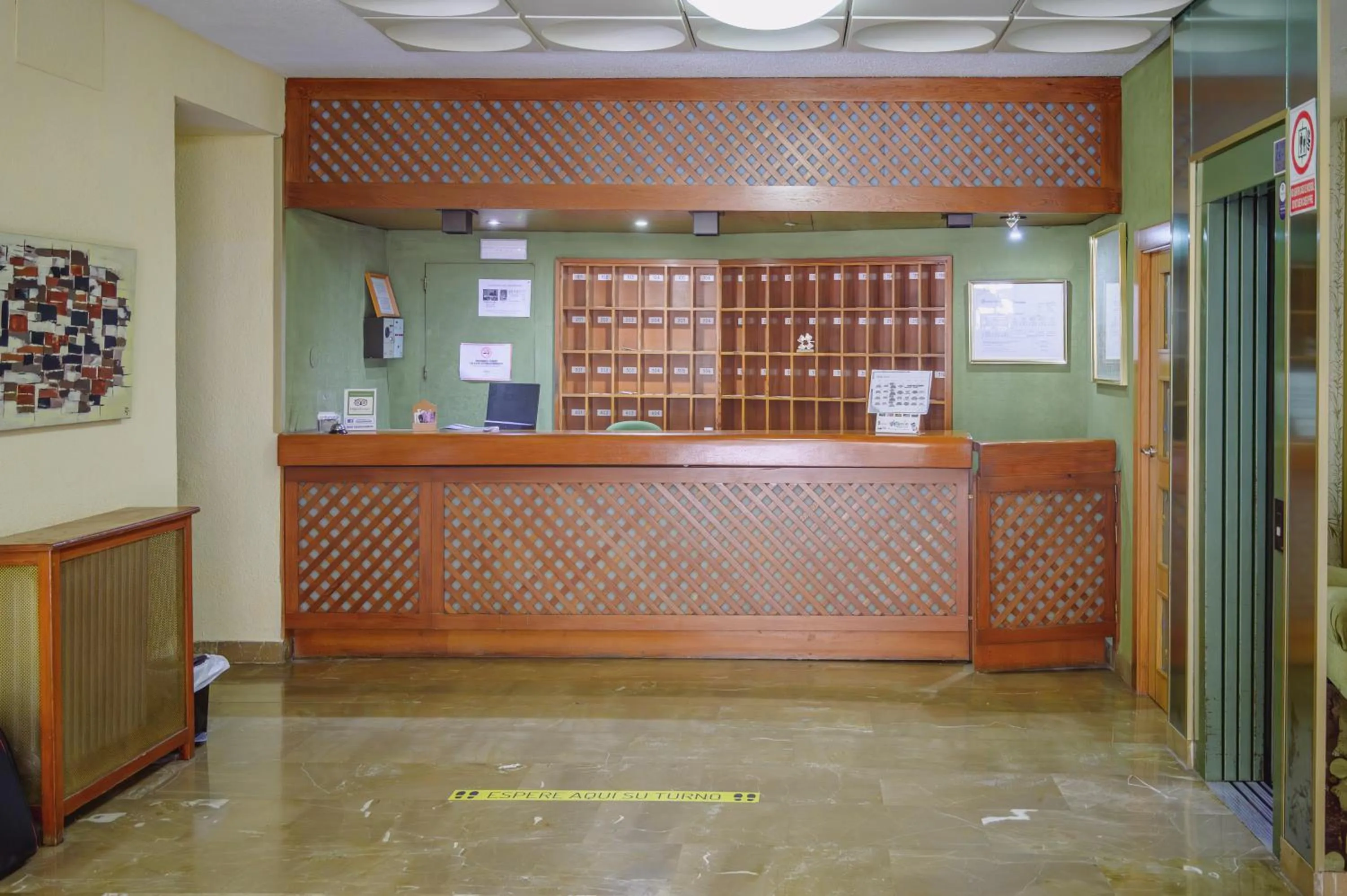 Lobby or reception in Hotel Paraíso