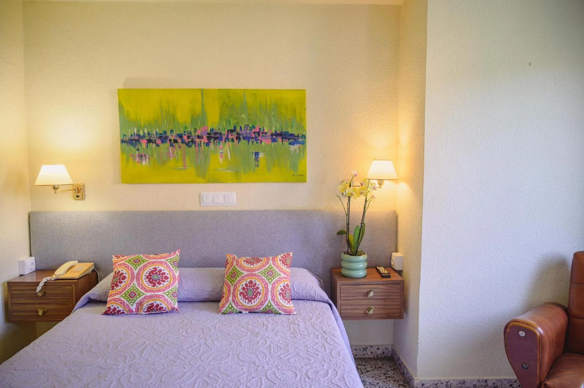 Bed in Hotel Paraíso