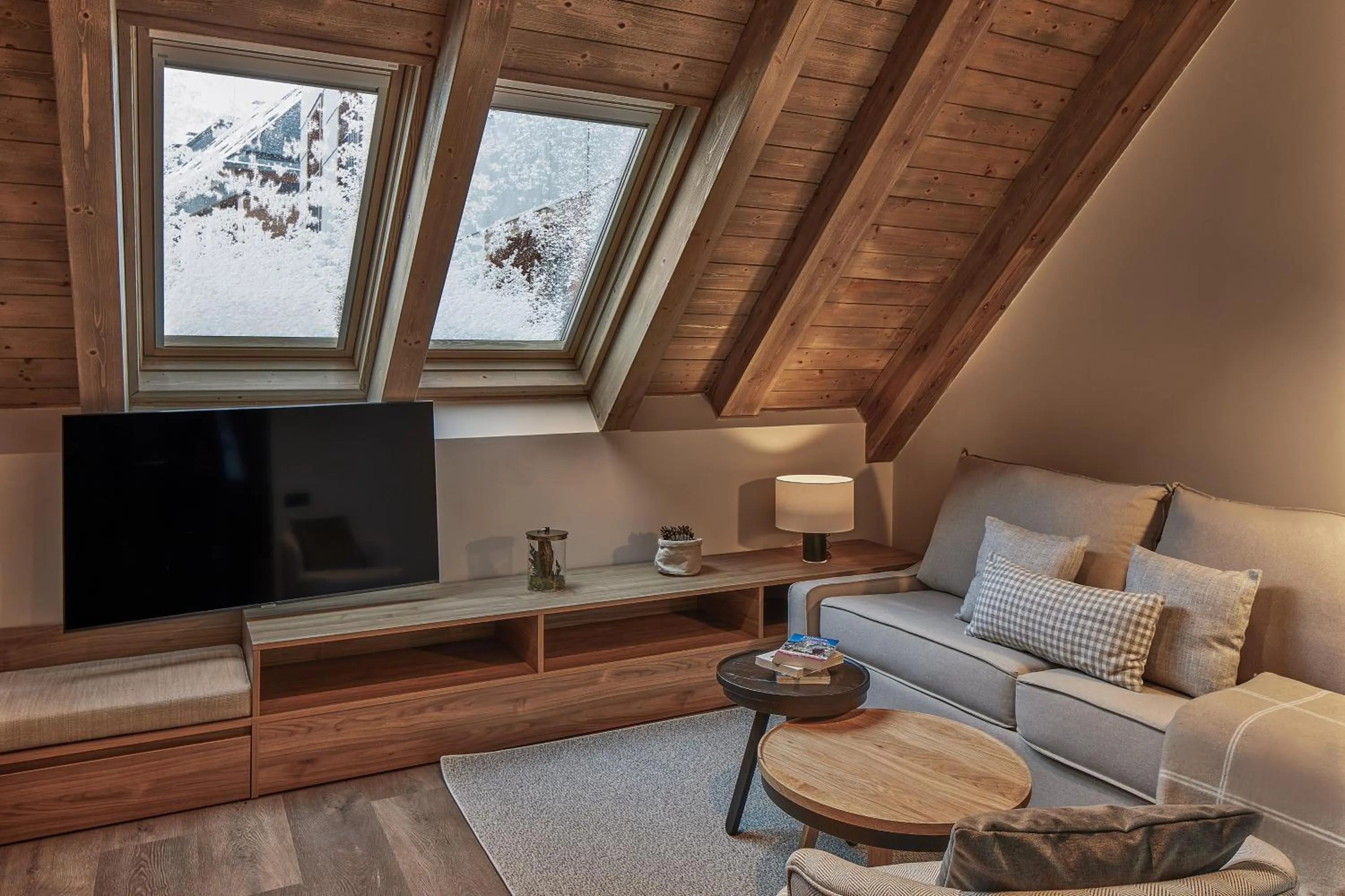 Living room in MIM Baqueira Member of Melia Collection