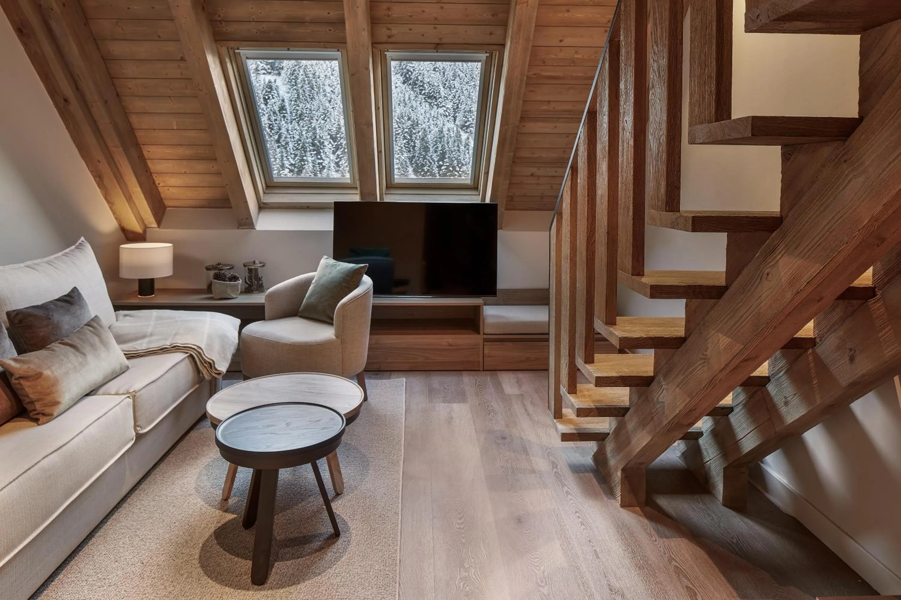 Living room in MIM Baqueira Member of Melia Collection