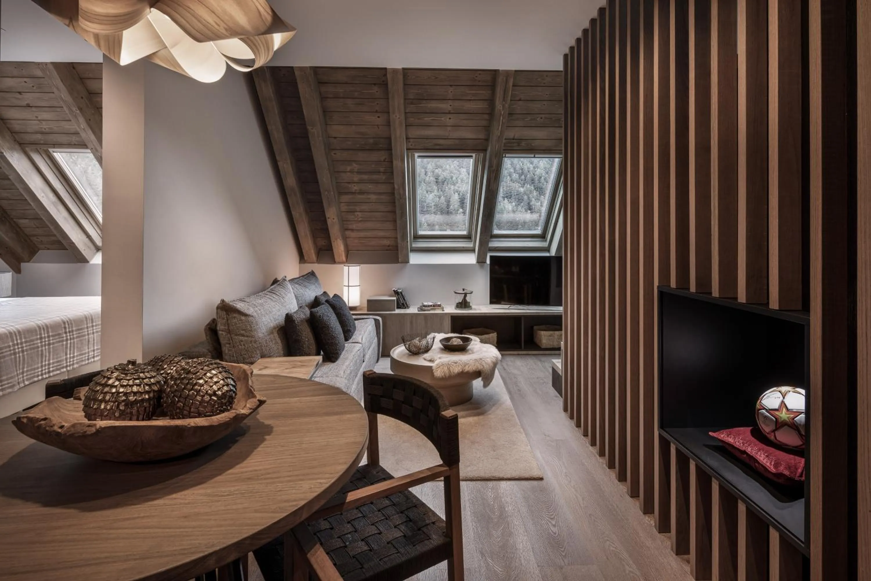 Living room in MIM Baqueira Member of Melia Collection